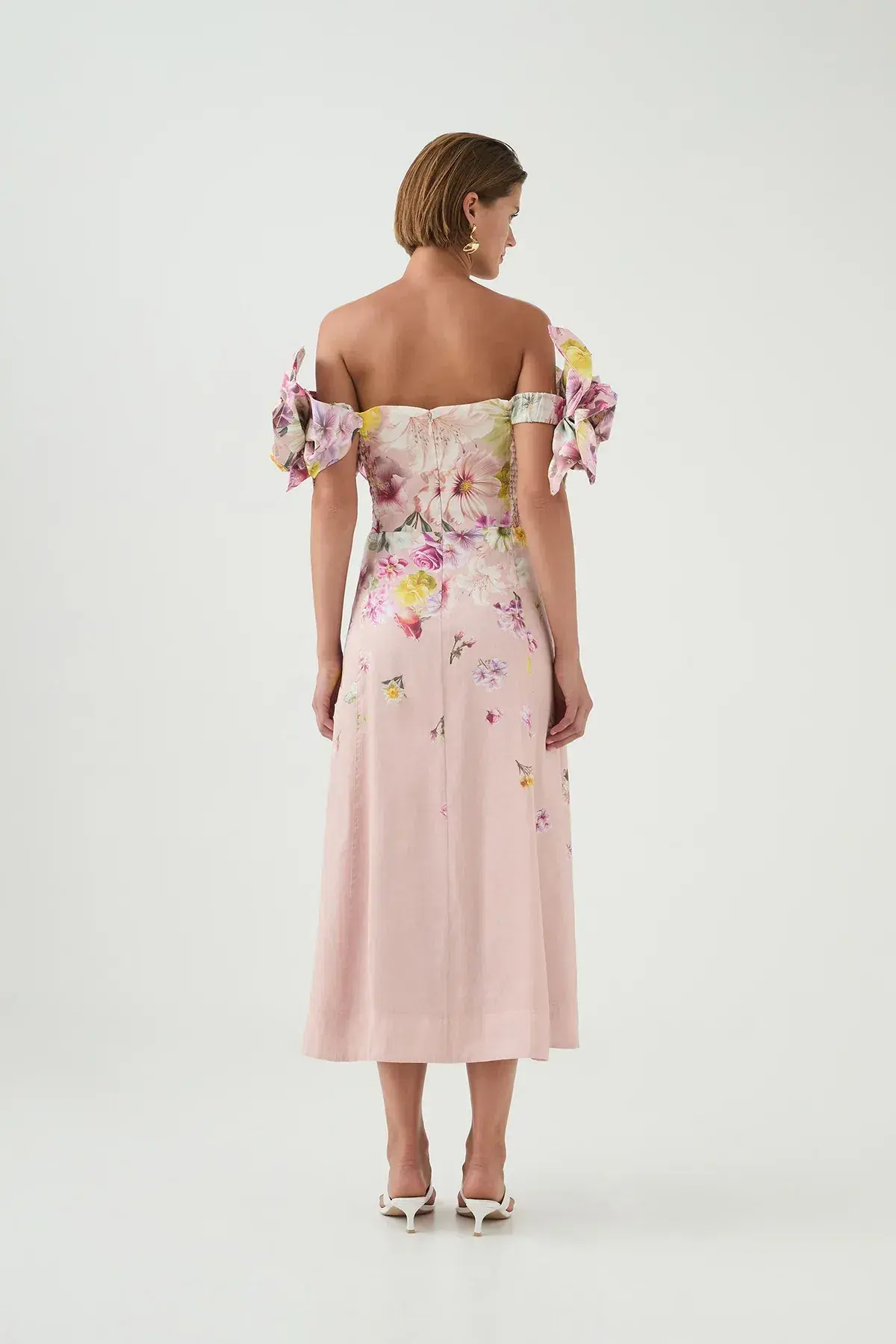 Aje Misha Maxi Dress Floral Pink Size 6 - Image 2