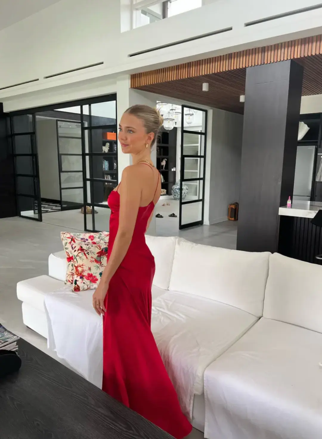 HNTR The Label Gaia Gown Wine Size S/ AU 8 for rent on The Volte - main image