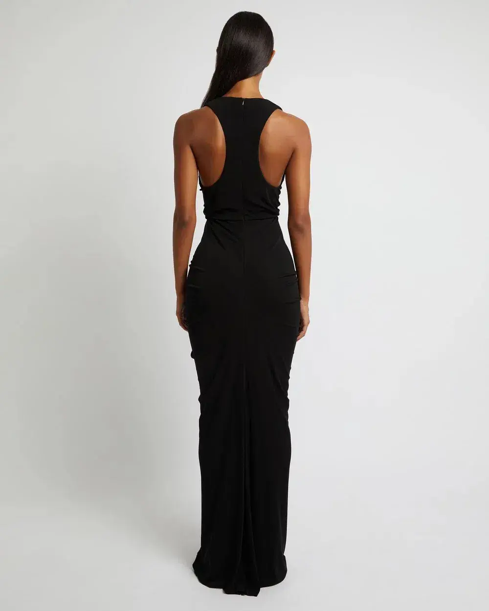 Christopher Esber Vivenda Drape Front Maxi Dress in Black Size 10 - Image 2