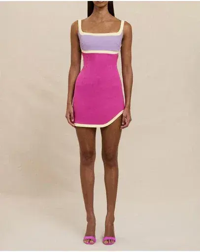 By Johnny Calypso Splice Mini Dress Size 12 - Image 1