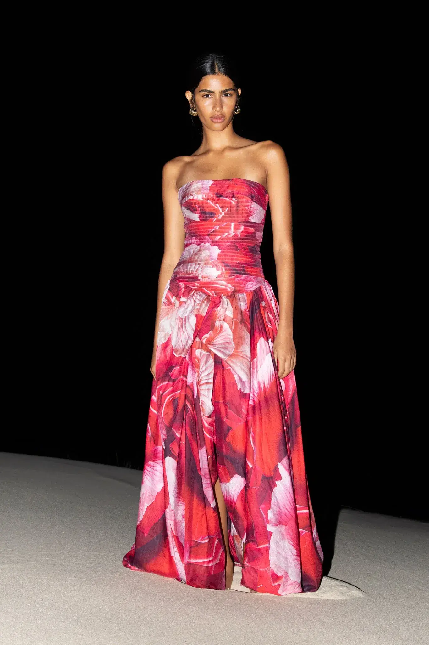 Aje Flora Gown Prismatic Floral Red Size AU 10/M - Image 8