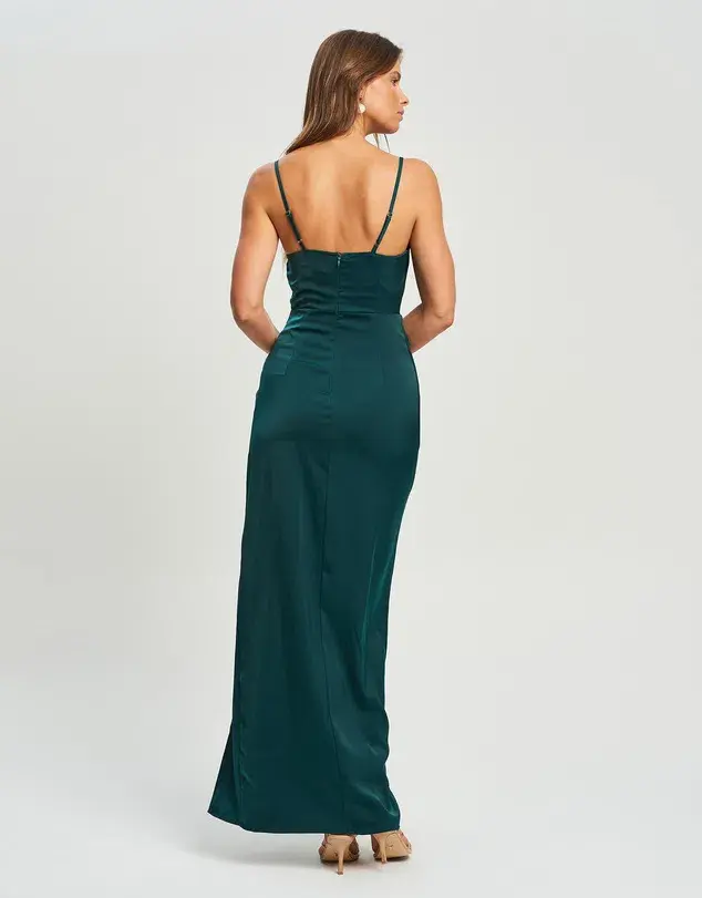 Chancery Lyra Midi Dress Green Size AU 10 - Image 3