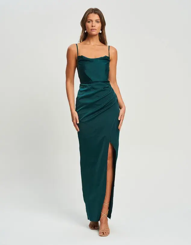 Chancery Lyra Midi Dress Green Size AU 10 - Image 1