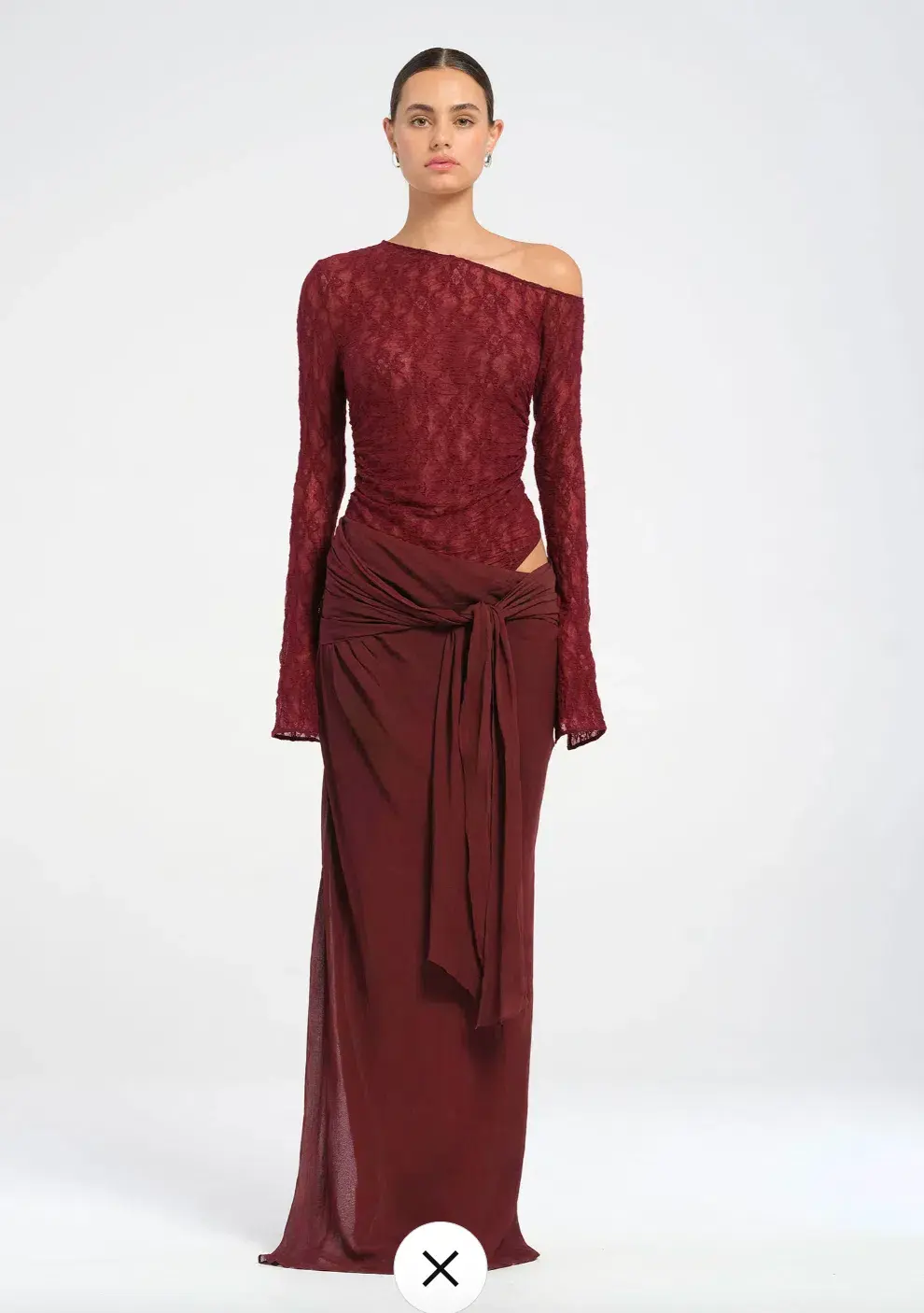 Benni Nova Maxi Dress Red Size 8  for rent on The Volte - main image