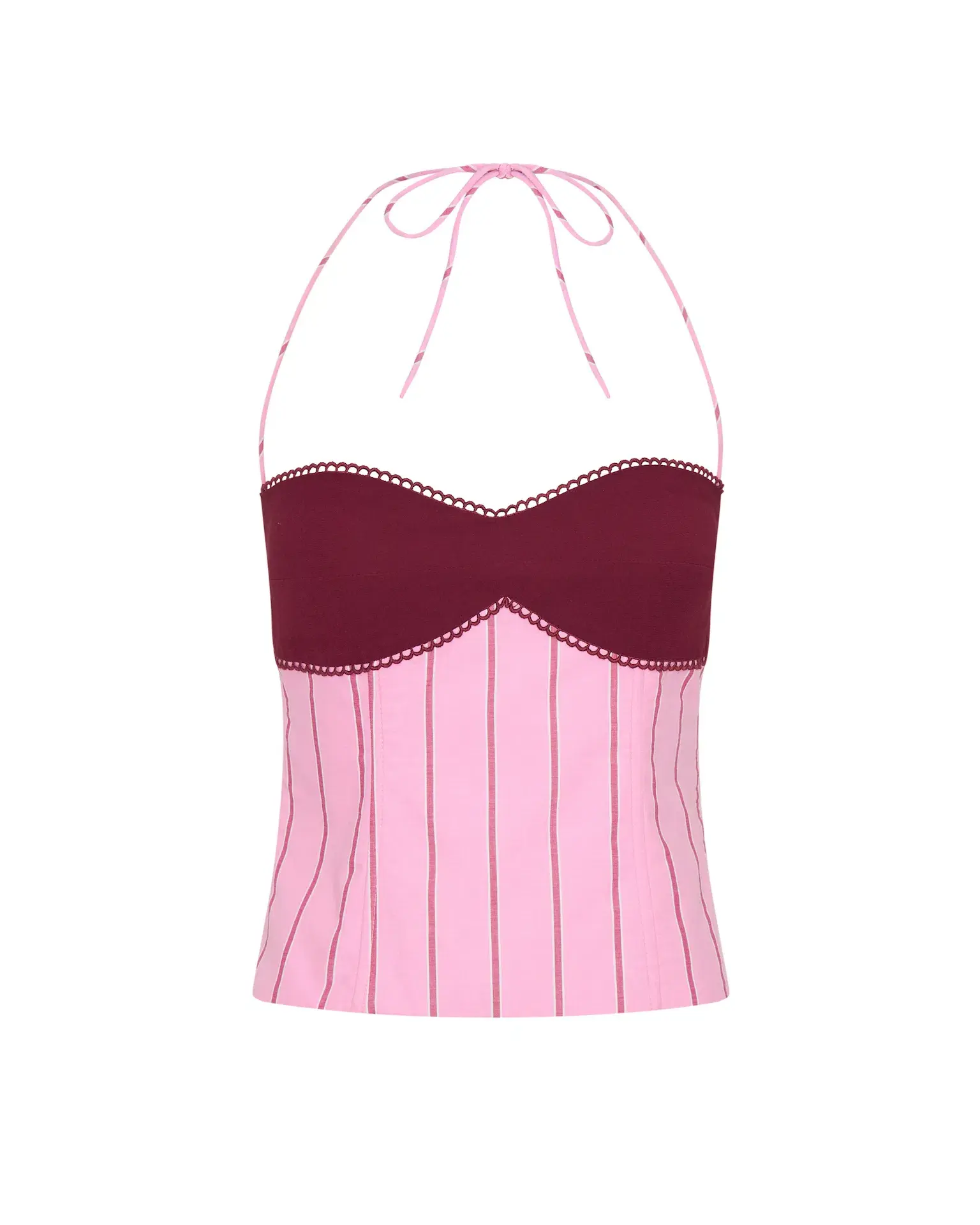 I am Delilah Angelina Corset & Maxi Skirt Set in Sangria/Pink Size S / AU 8 - Image 5