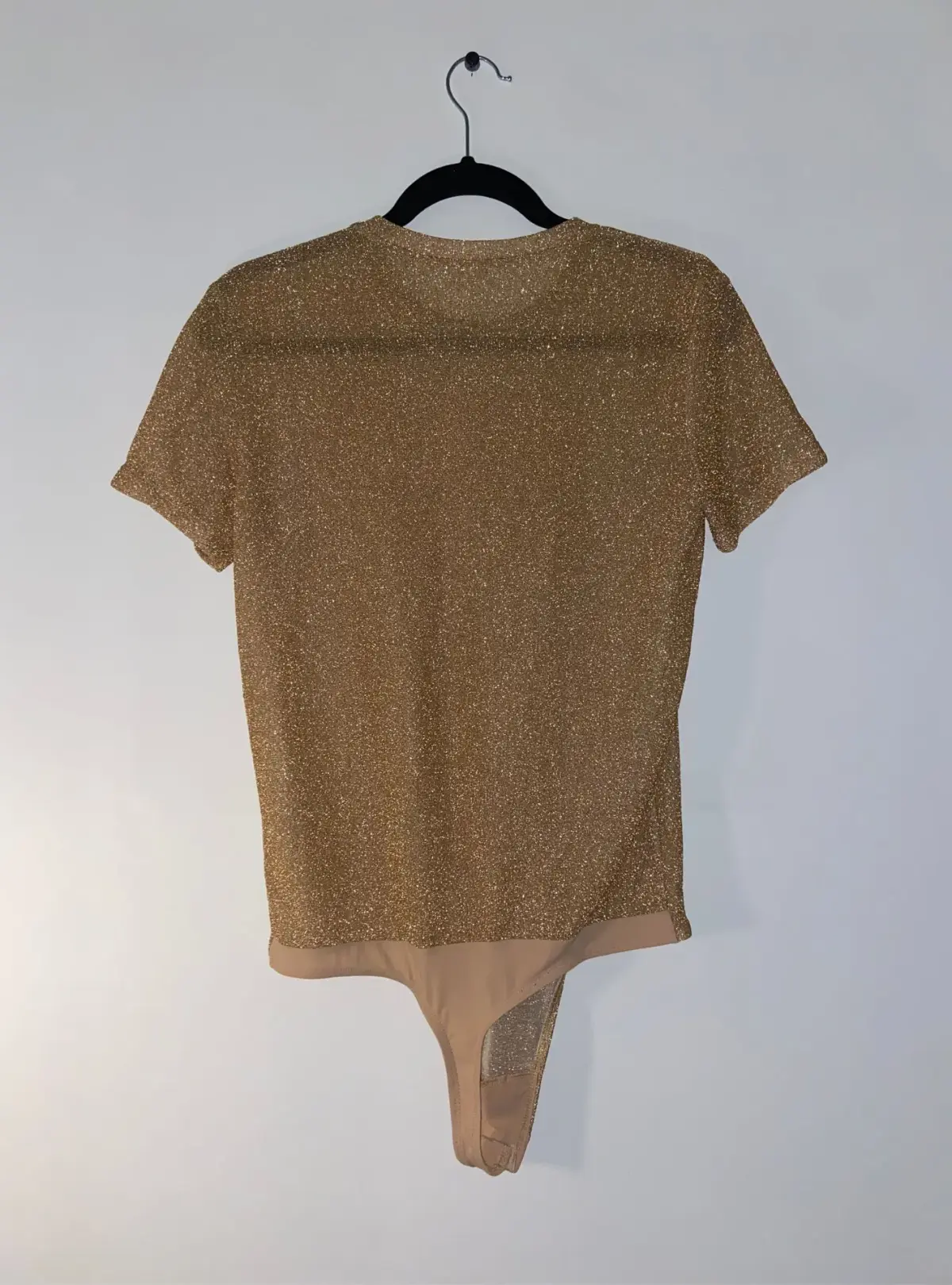 Alix Shortsleeved Bodysuit Gold Lame Size XS / AU 6 - Image 2
