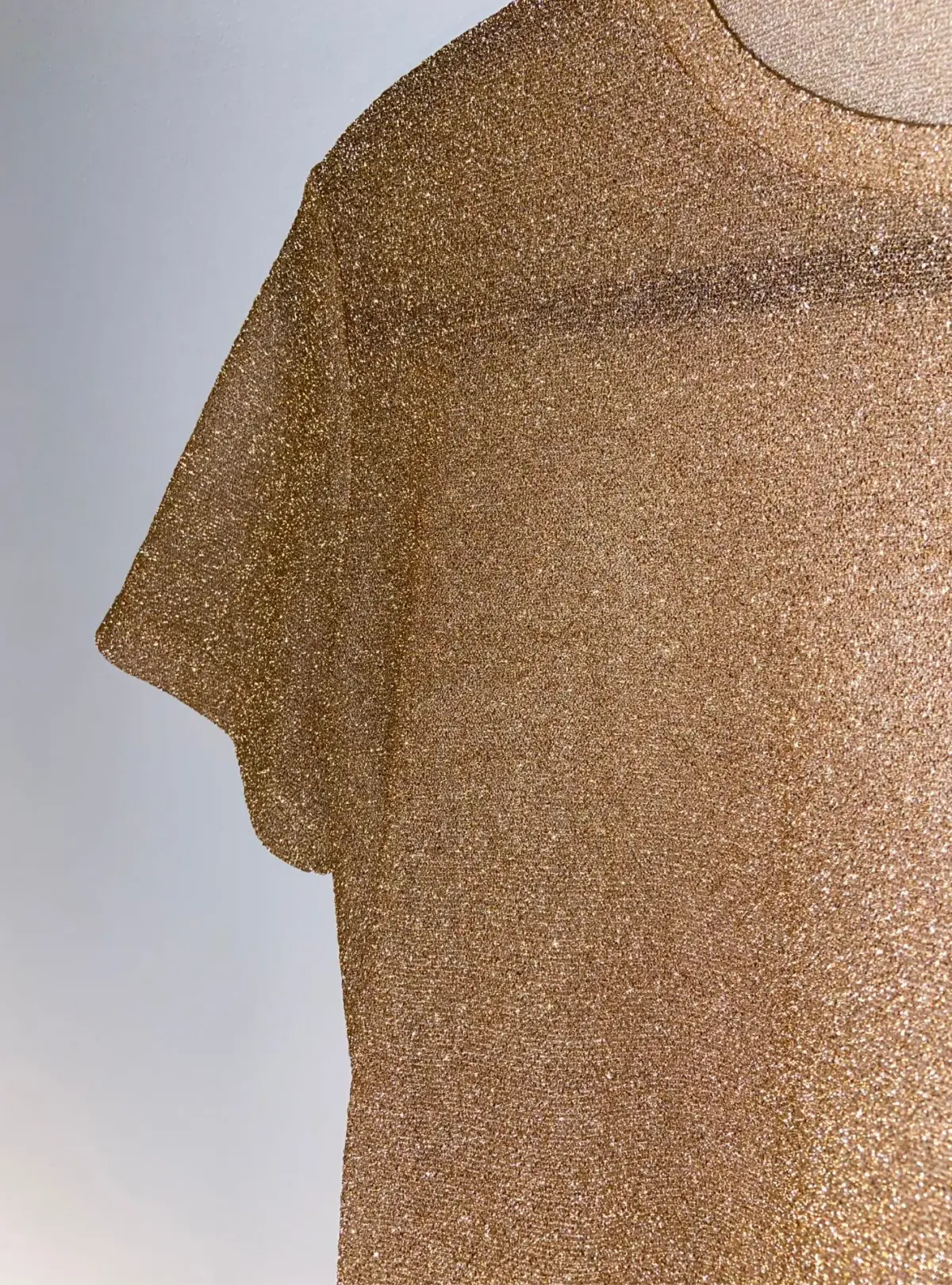 Alix Shortsleeved Bodysuit Gold Lame Size XS / AU 6 - Image 3