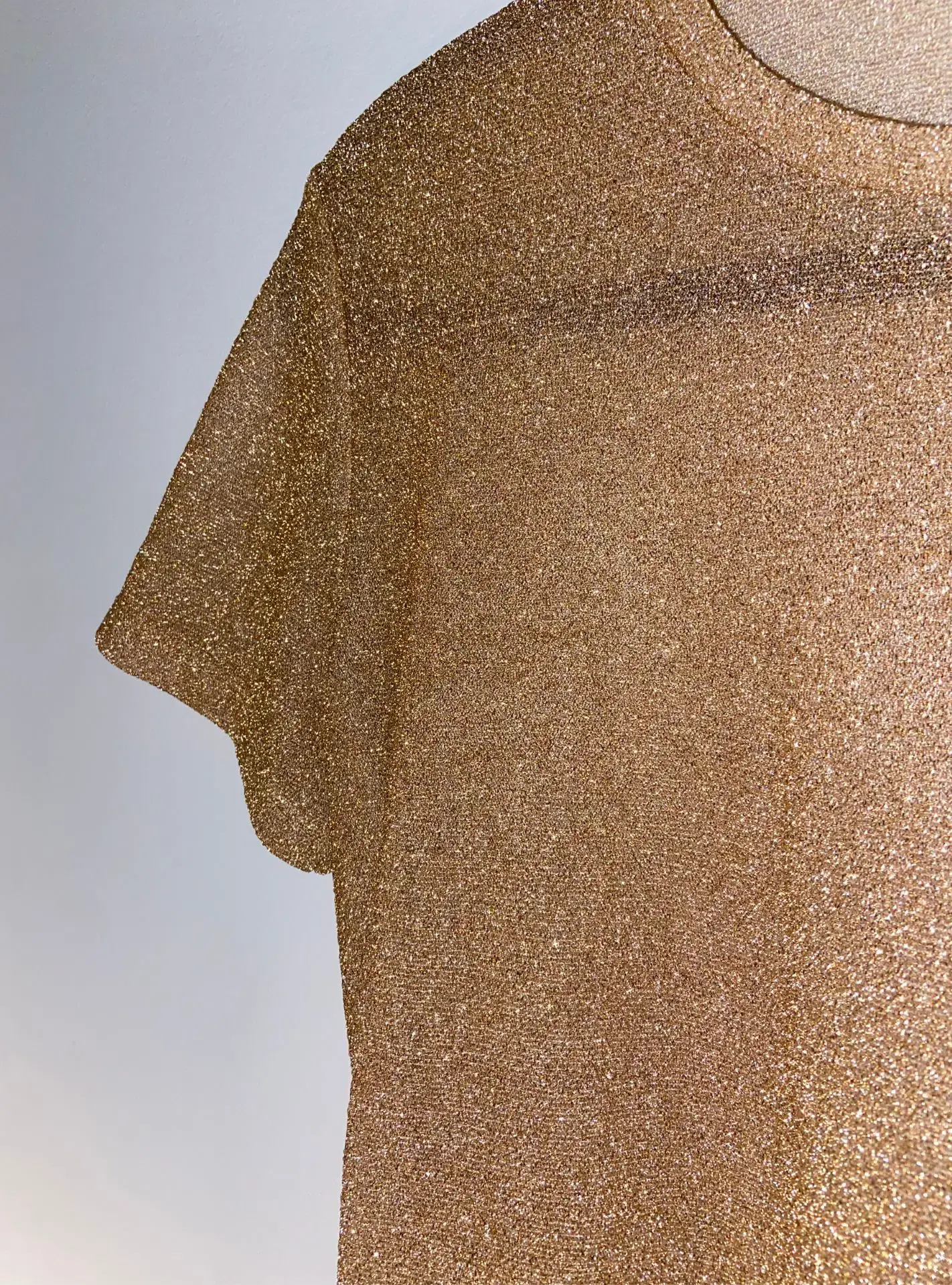 Alix Shortsleeved Bodysuit Gold Lame Size XS / AU 6 - Image 3