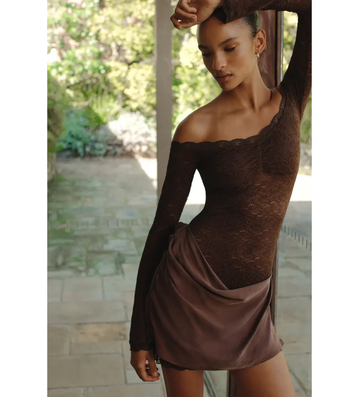 Ownley Tahnee Mini Dress Chocolate Size S/AU 8 - Image 3