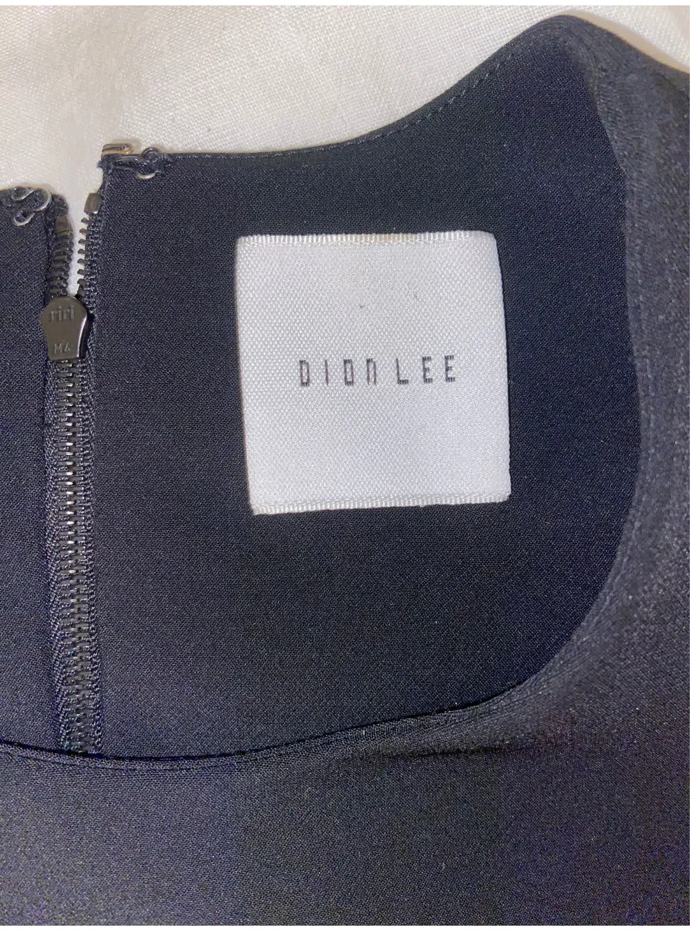 Dion Lee Fitted Polyurethane Midi Dress in Black Japanese Fabric Size 6 - Image 5