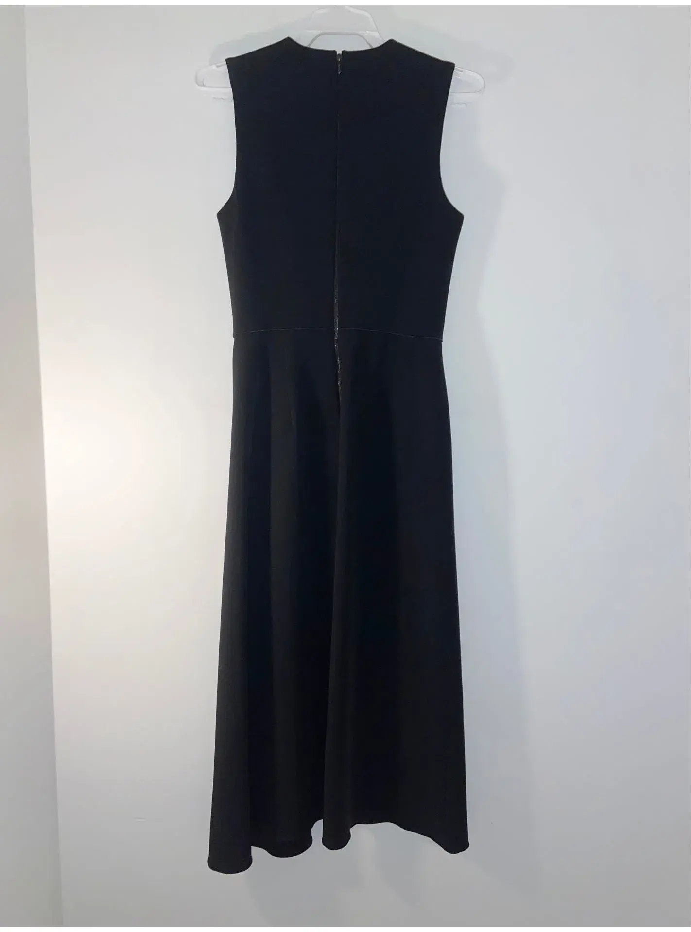 Dion Lee Fitted Polyurethane Midi Dress in Black Japanese Fabric Size 6 - Image 2