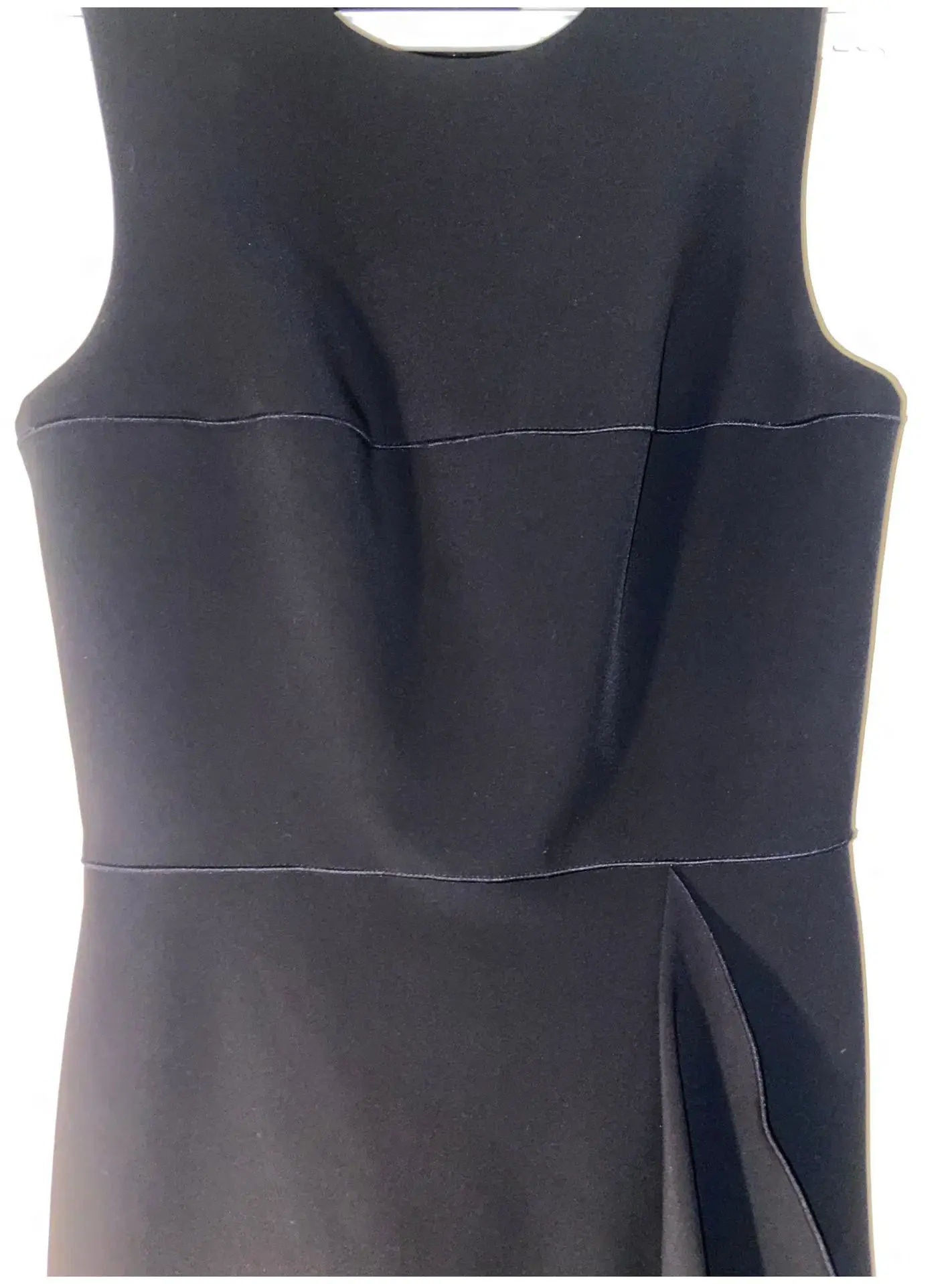 Dion Lee Fitted Polyurethane Midi Dress in Black Japanese Fabric Size 6 - Image 4