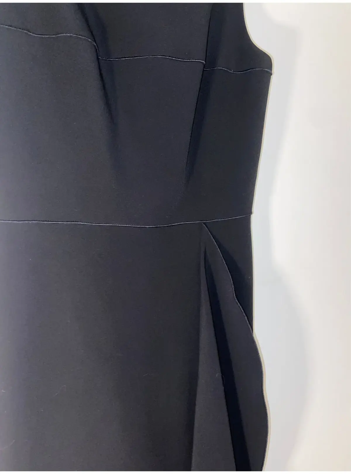 Dion Lee Fitted Polyurethane Midi Dress in Black Japanese Fabric Size 6 - Image 3