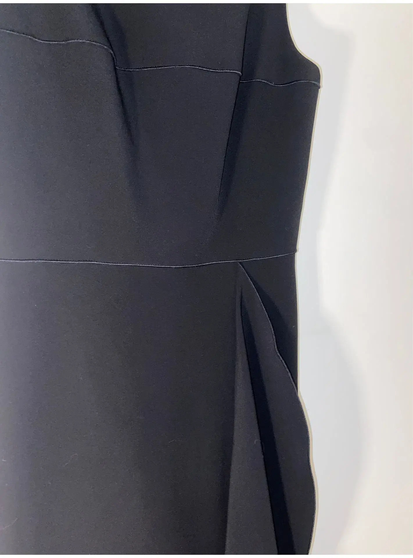 Dion Lee Fitted Polyurethane Midi Dress in Black Japanese Fabric Size 6 - Image 3