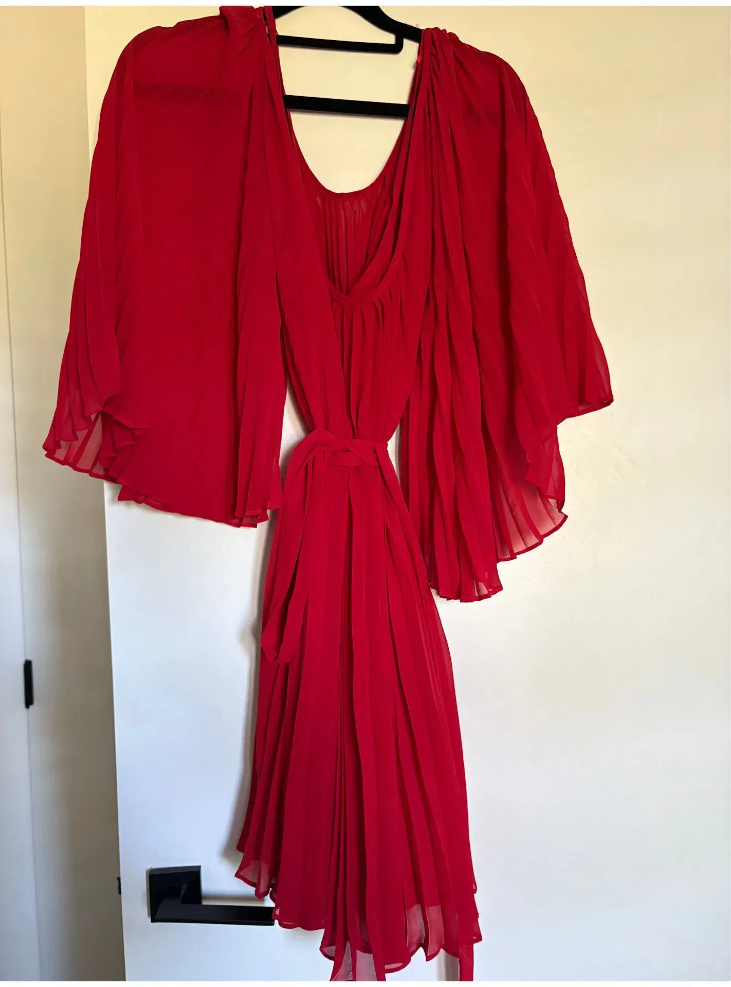 Camilla and Marc Vintage Pleated Mini Dress Red Size 6 - Image 2