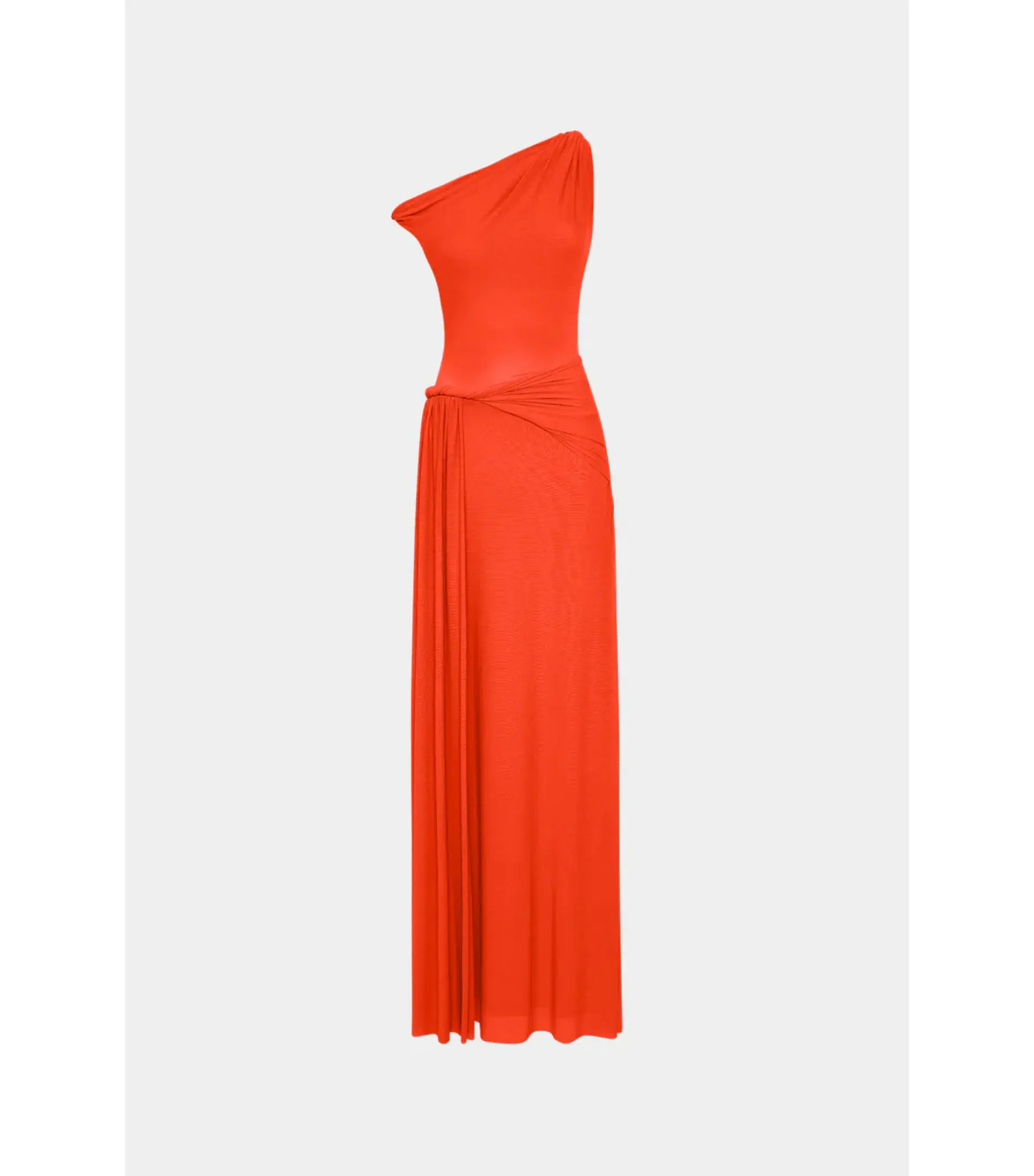 Misha Sisal Mesh Maxi Dress Chilli Red Size 10/M - Image 5
