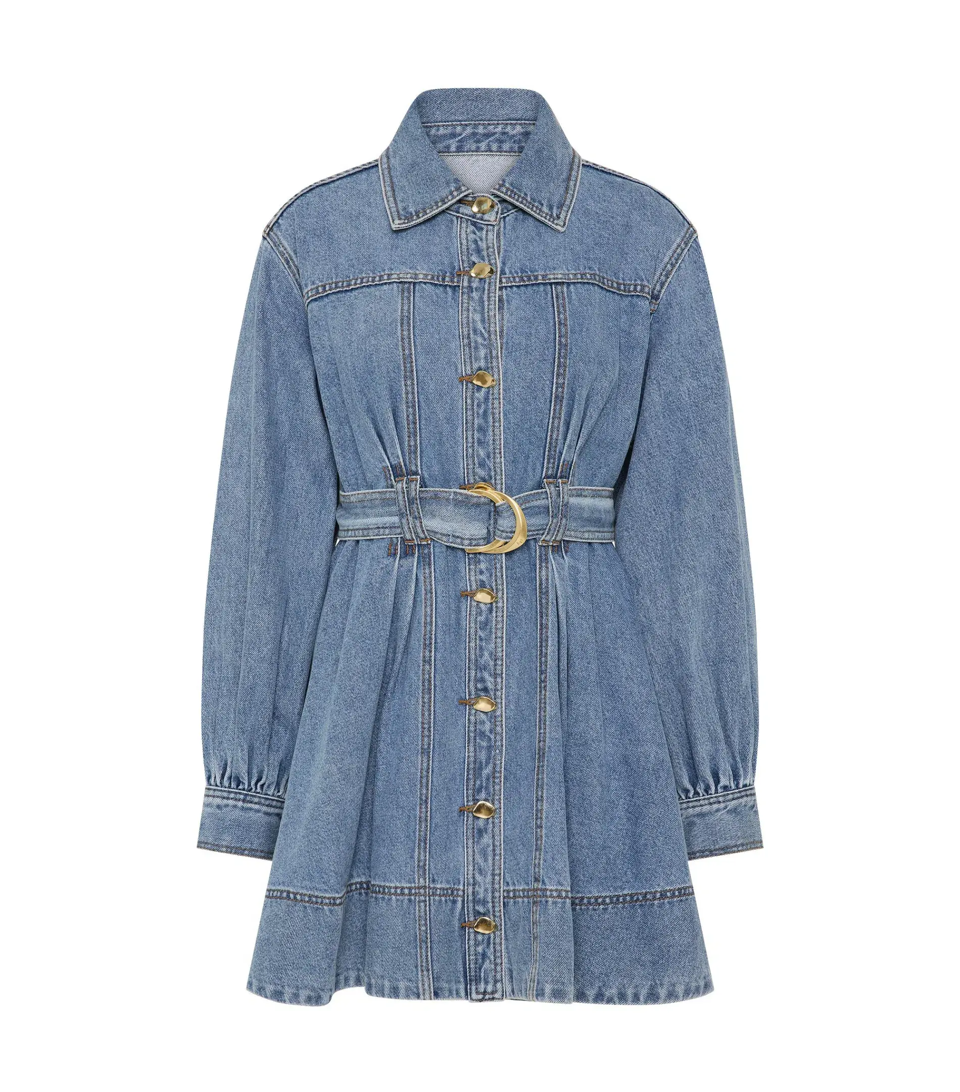 Aje Lane Denim Mini Dress Coastal Wash Size AU 8 - Image 6