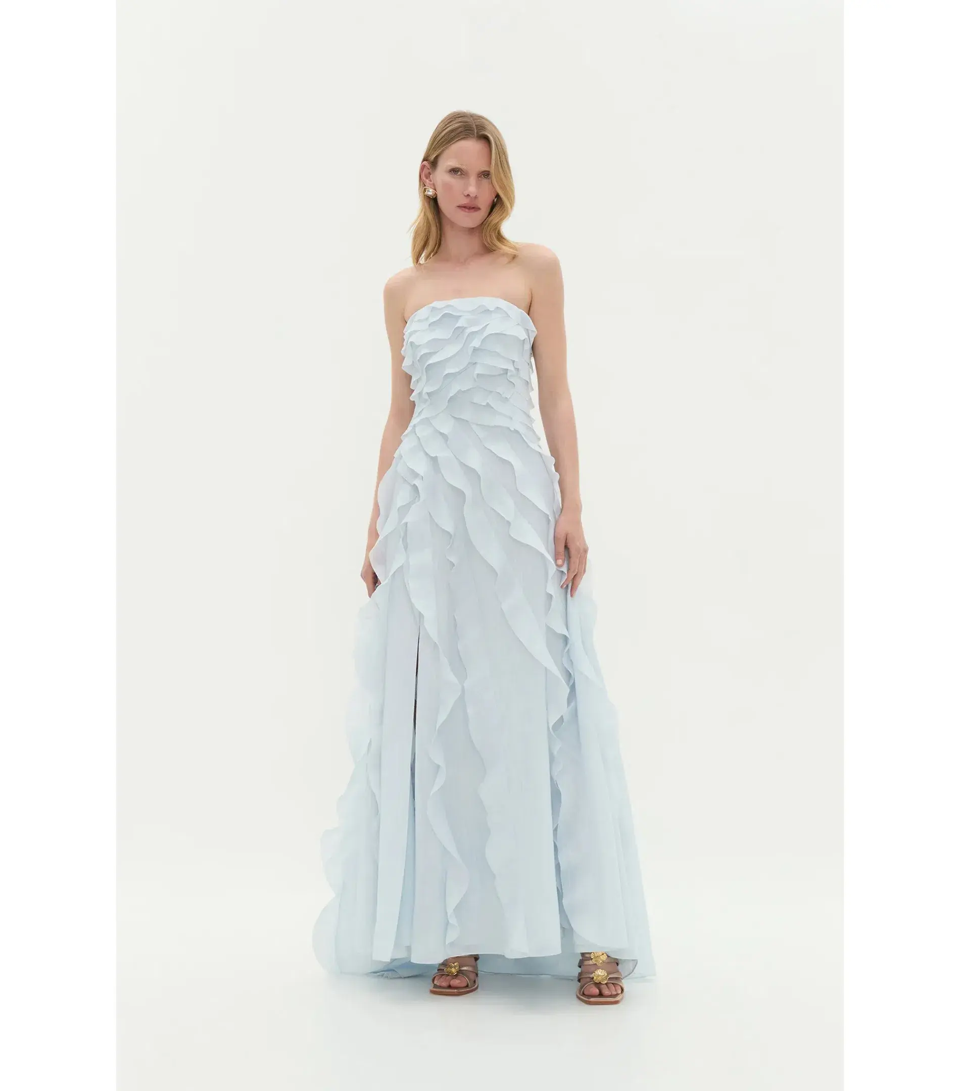 Aje Allairie Maxi Gown Pastel Blue Size AU 10 - Image 1