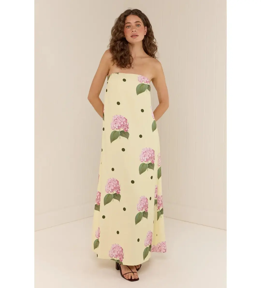 Palm Noosa Alessia Maxi Dress Portofino Polka Dot Size AU 10 for rent on The Volte - main image