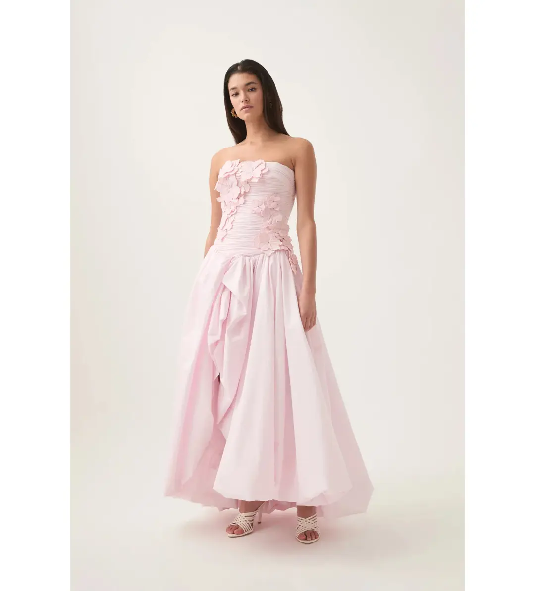 Aje Splendour Flower Gown Pastel Pink Size AU 10 for rent on The Volte - main image