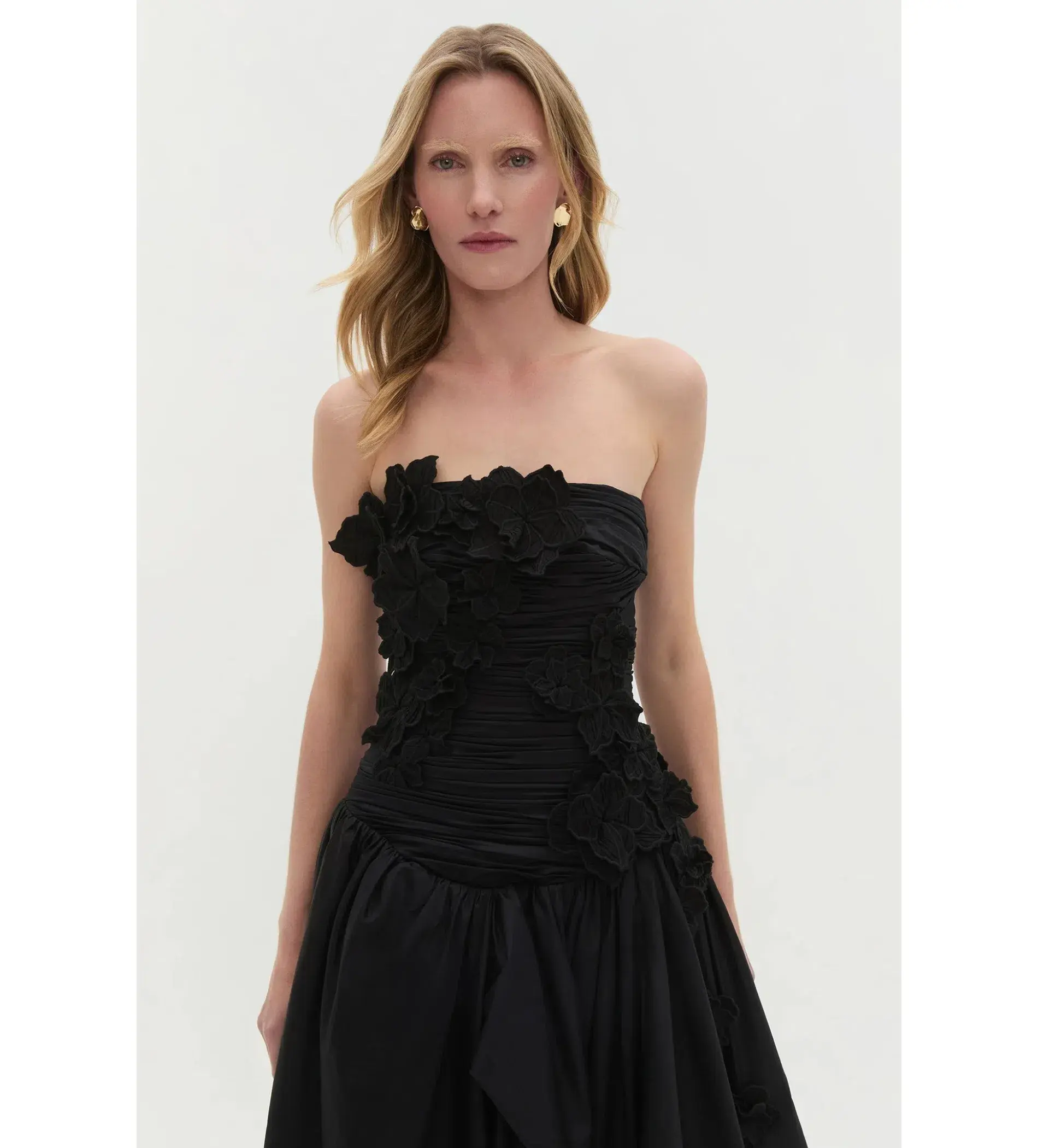 Aje Splendour Flower Gown Black Size AU 8 - Image 4
