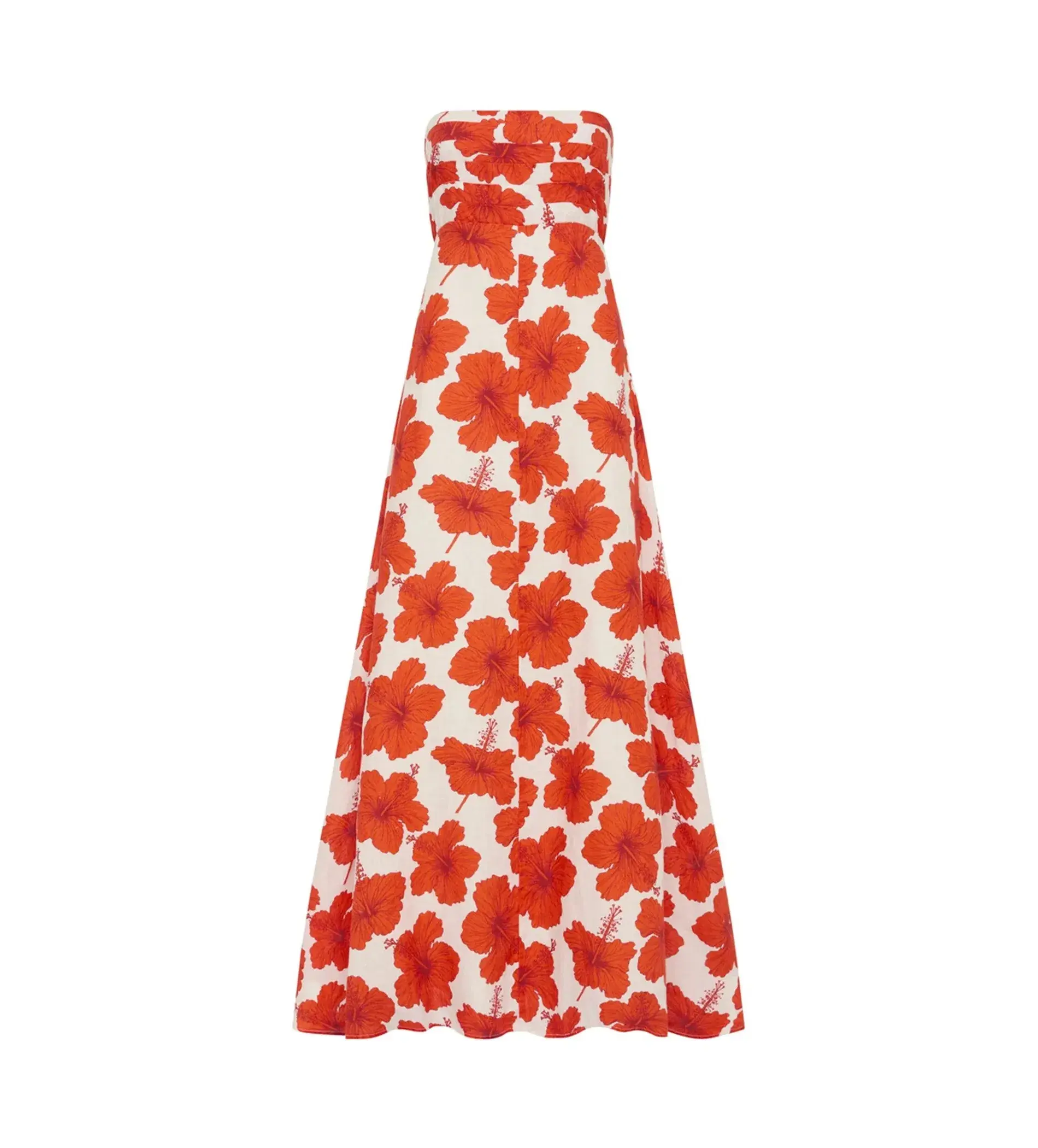 Palm Noosa Primrose Maxi Dress Red Hibiscus Size AU 10 - Image 6