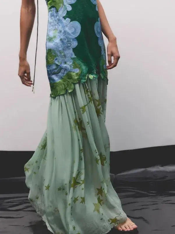 Antipodean Runaway Star Drop Waist Gown Size AU 10 - Image 4