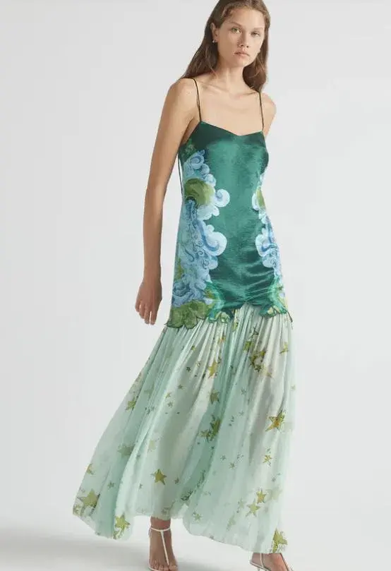 Antipodean Runaway Star Drop Waist Gown Size AU 10 - Image 2