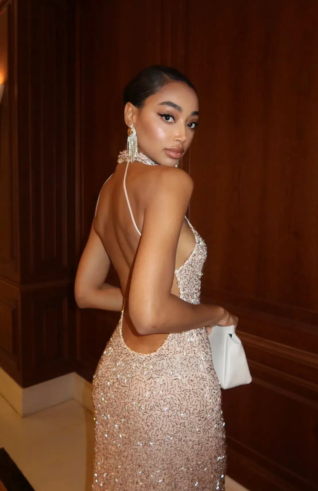 KAOA Sequin Gown Nude Size AU 8 - Image 2