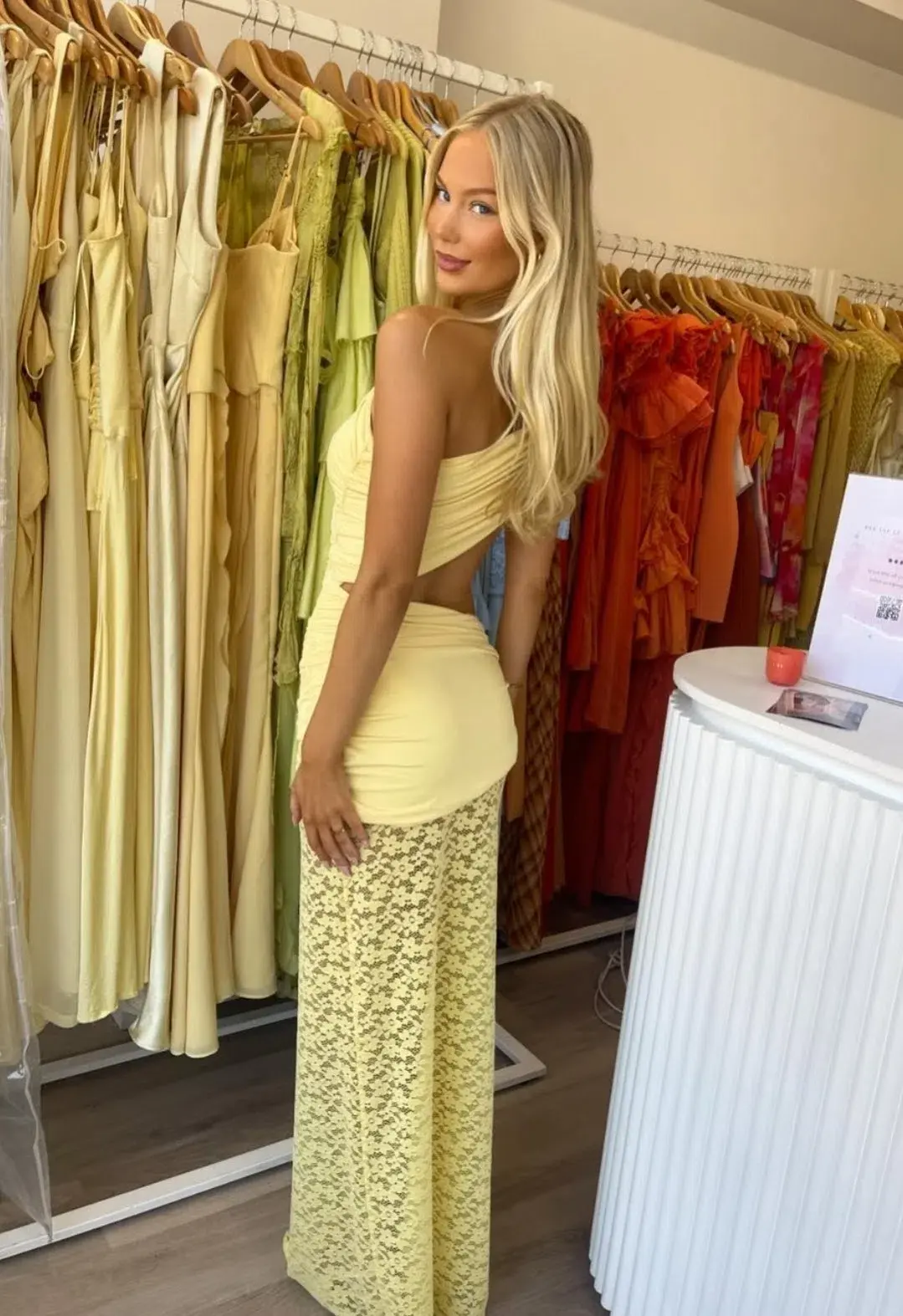 Deconduarte Paridiso Maxi Dress Yellow Size XS/6 - Image 8