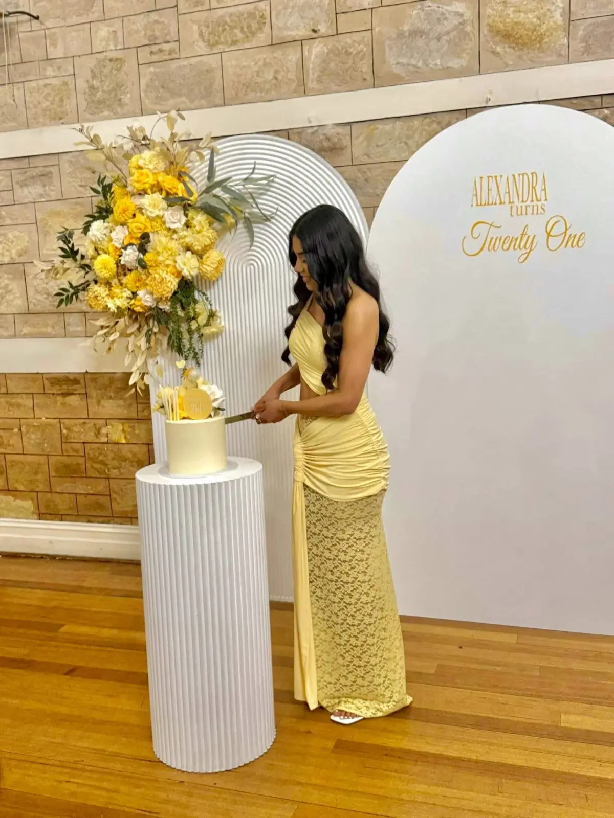 Deconduarte Paridiso Maxi Dress Yellow Size XS/6 - Image 11