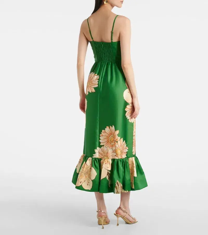 Alemais Sage Midi Dress Green Size 12 - Image 2