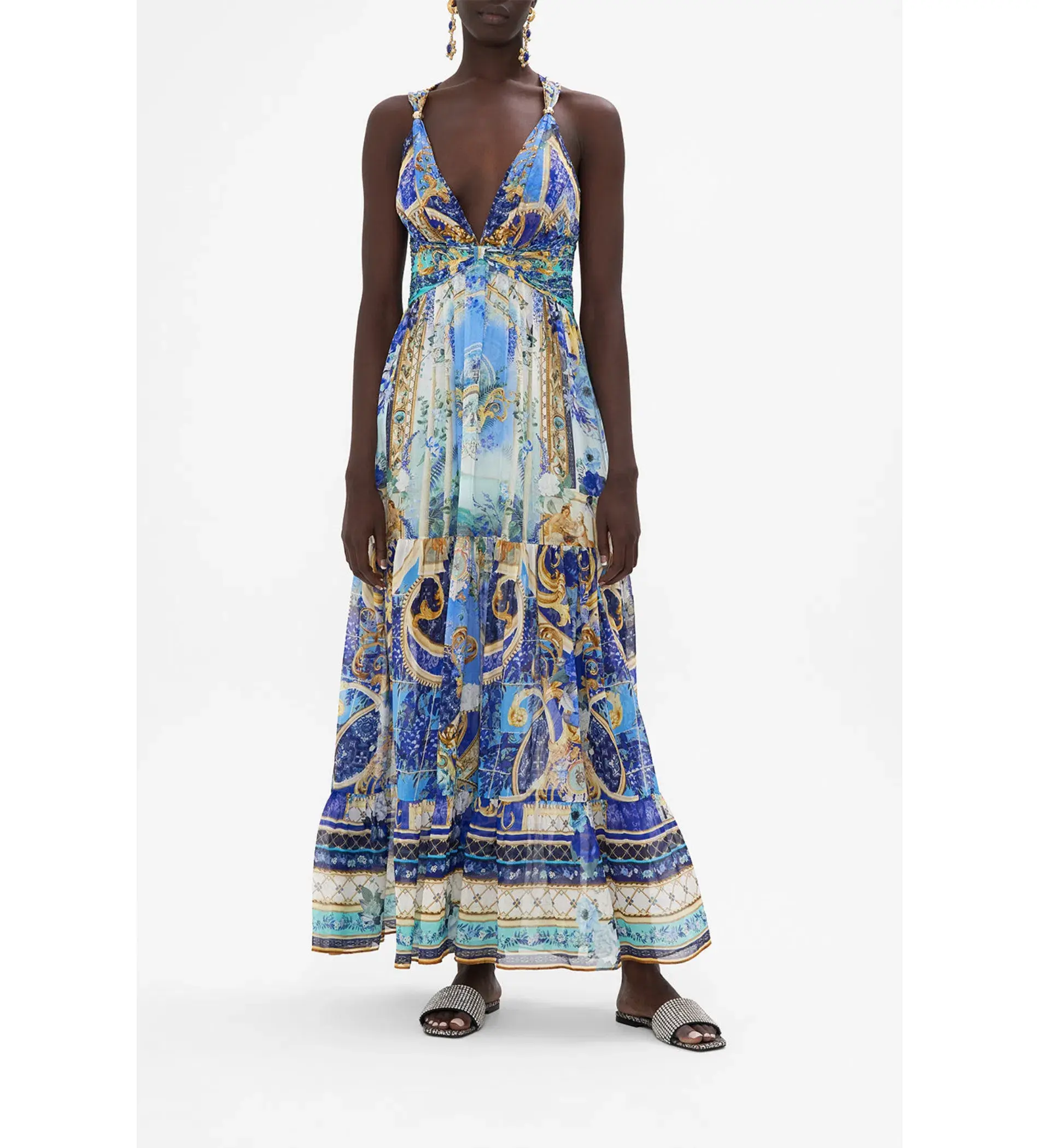 Camilla Views of Vesuvius Dress Blue Size 8  - Image 1