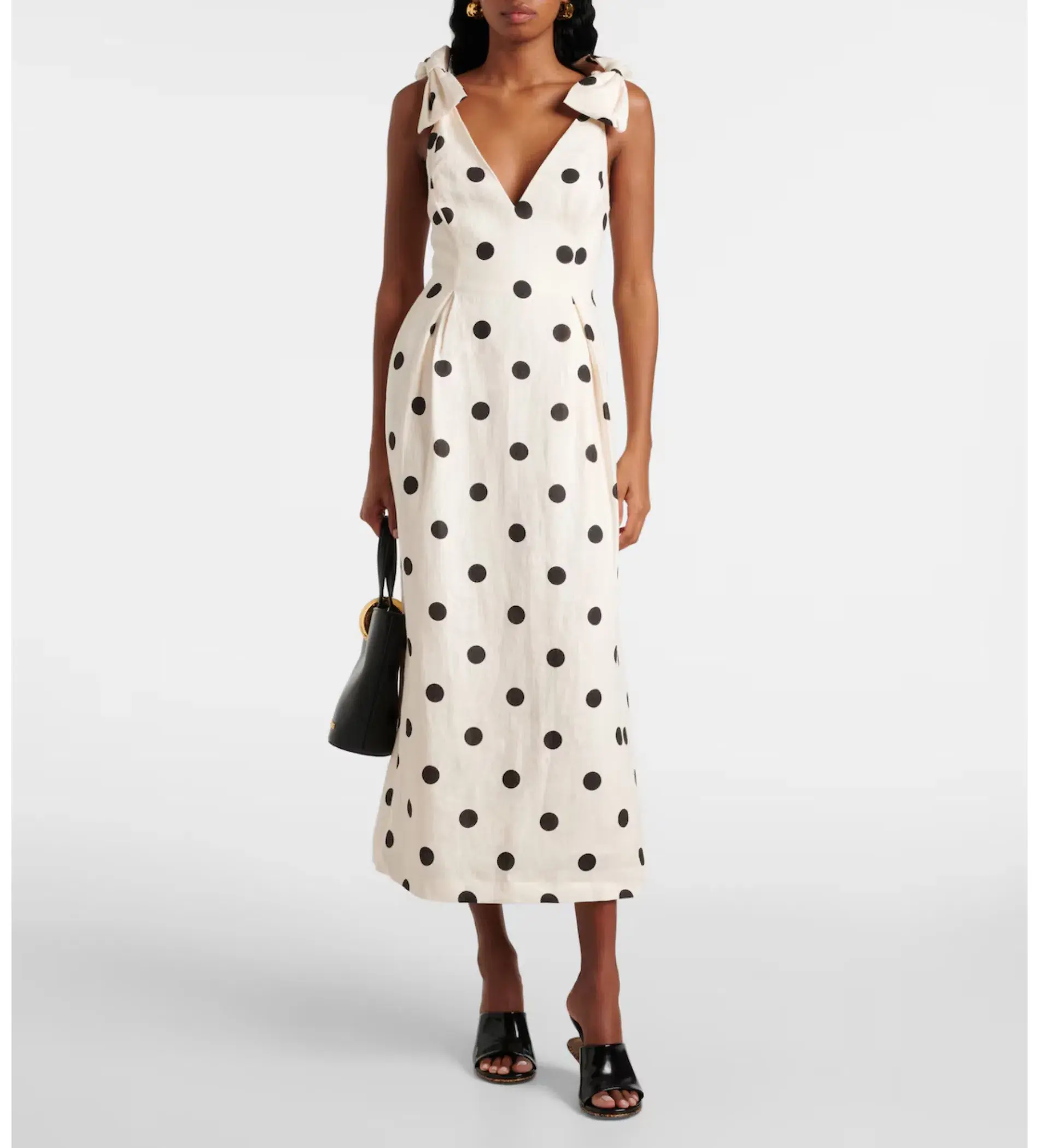 Zimmermann Crush V Neck Midi Dress Print  Size 0/Au 8  - Image 1