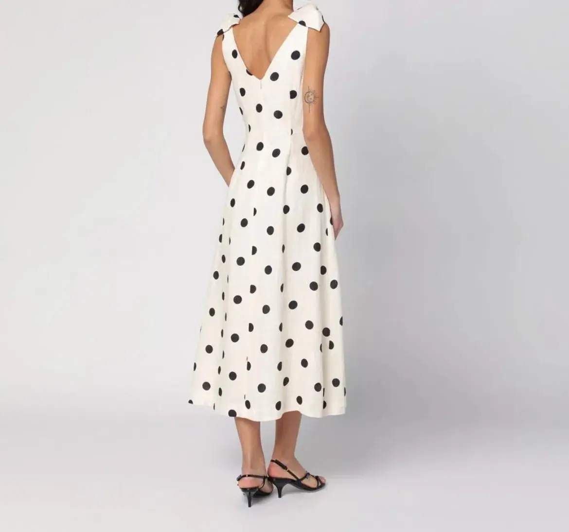Zimmermann Crush V Neck Midi Dress Print Size 2/Au 12  - Image 2