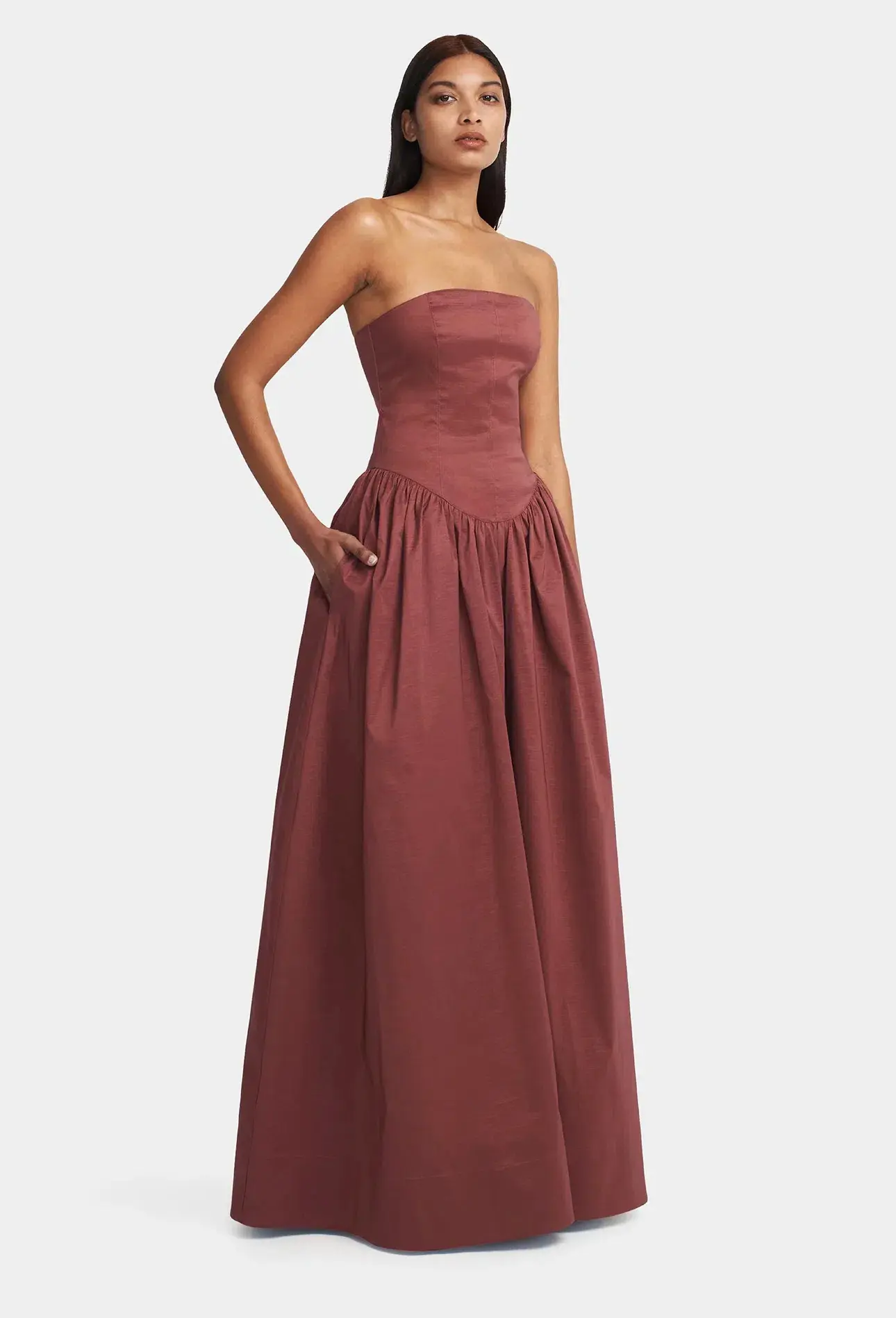 Hansen And Gretal Audrey Gown Pinot Size 10 - Image 3