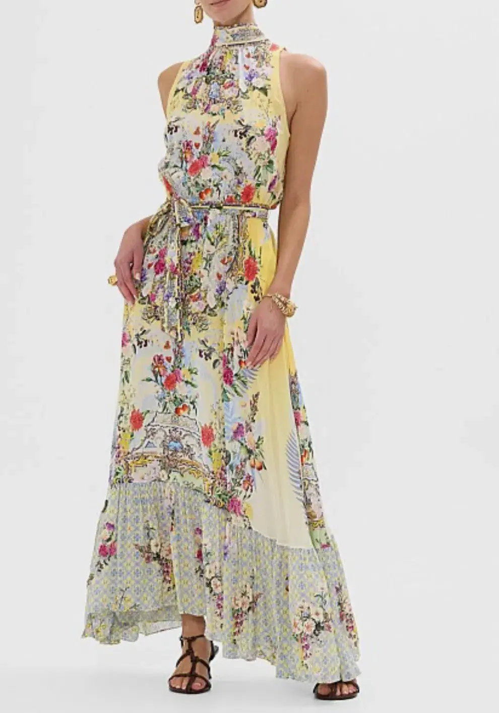 Camilla Necktie Dress With Elasticated Waist Size S/Au 10  - Image 1