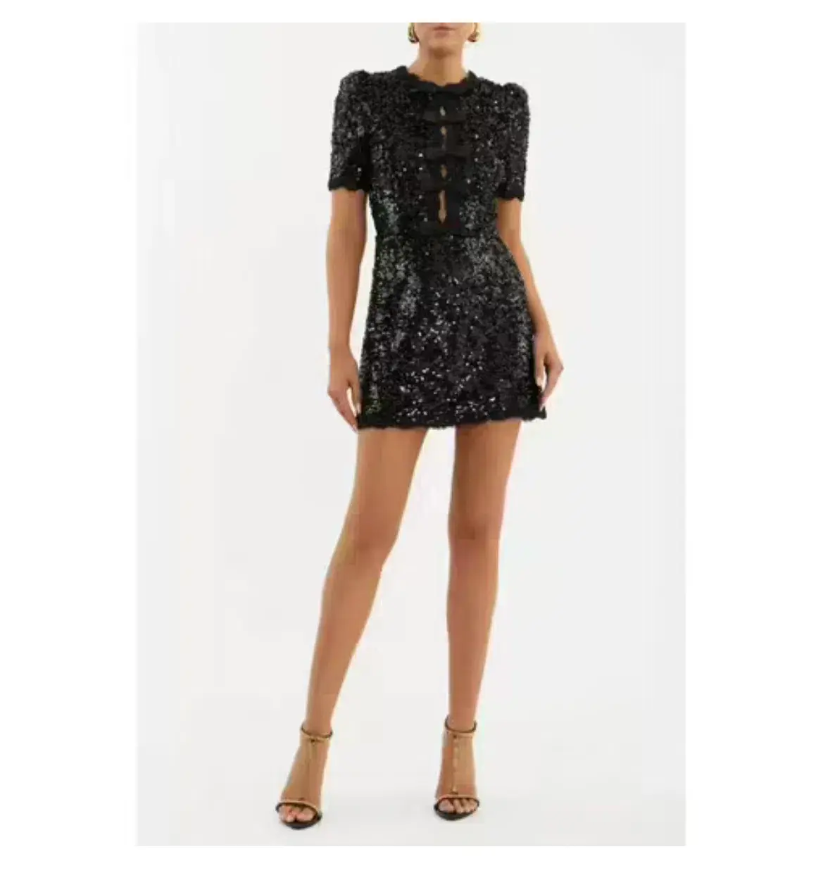 Rebecca Vallance Diana Bow Mini Dress Size AU 8 - Image 1