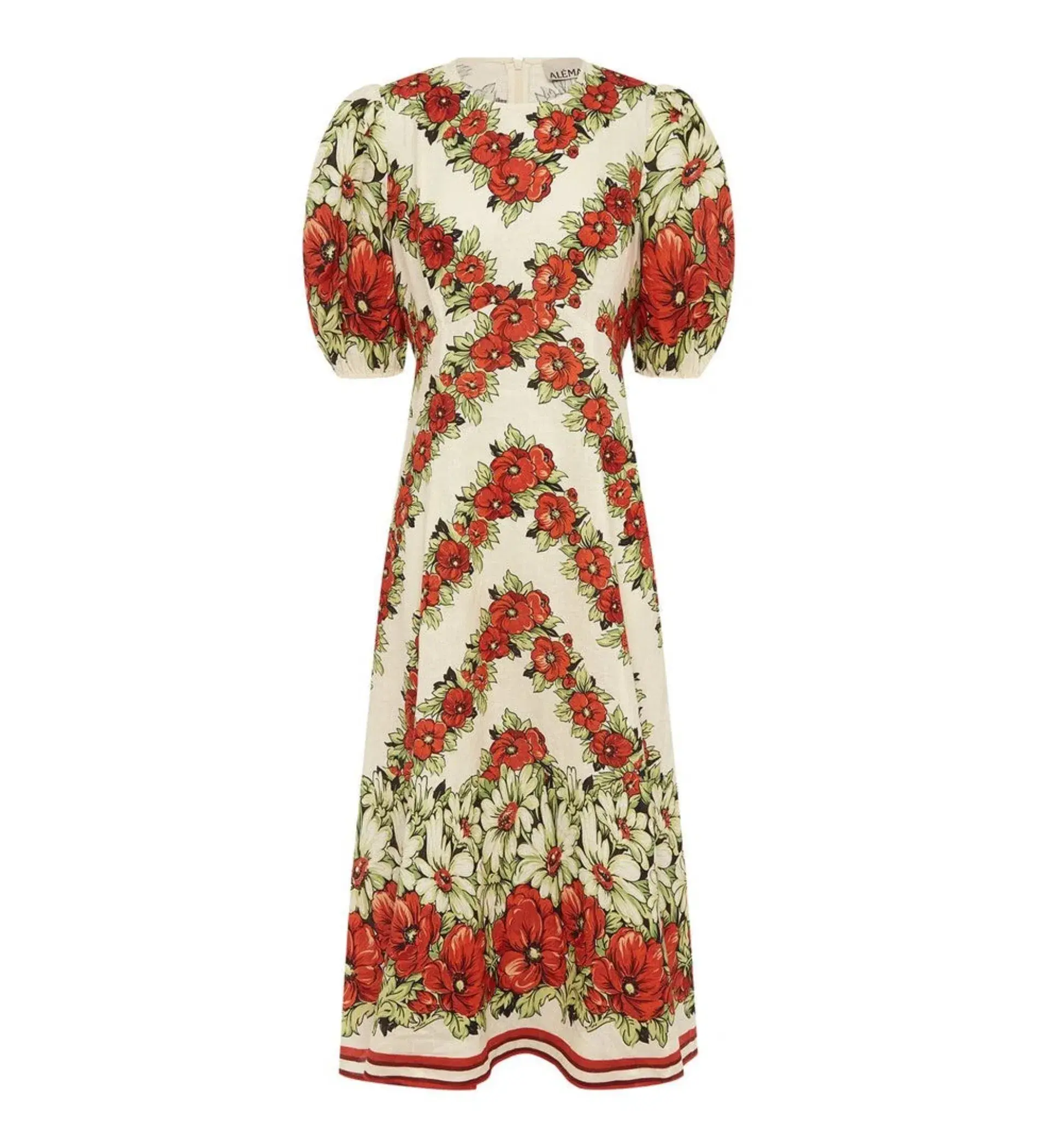 Alemais Amelie Midi Dress Floral Size AU 8 - Image 6