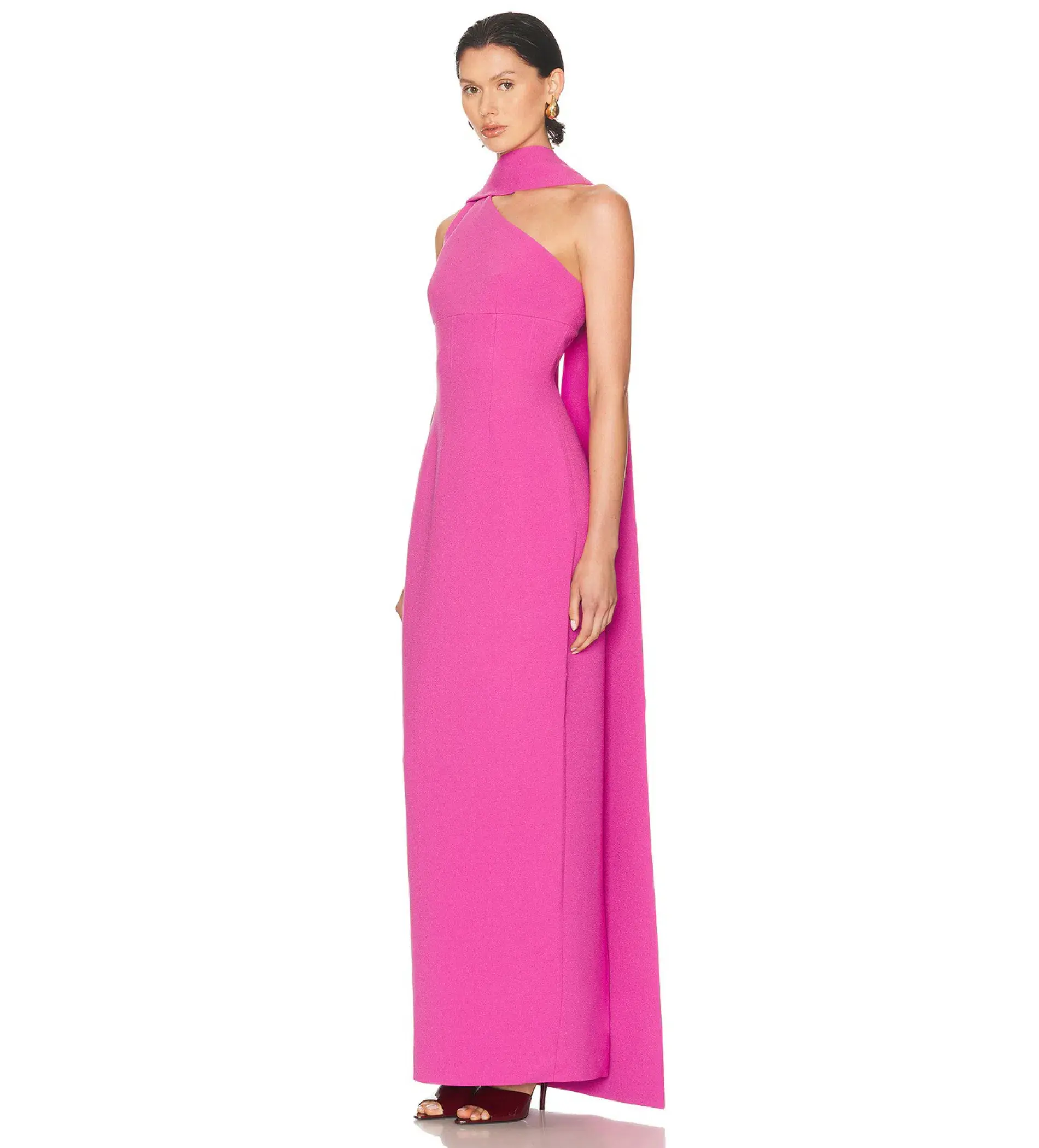 Rachel Gilbert Clara Gown Hot Pink Size 3 AU 12 - Image 4