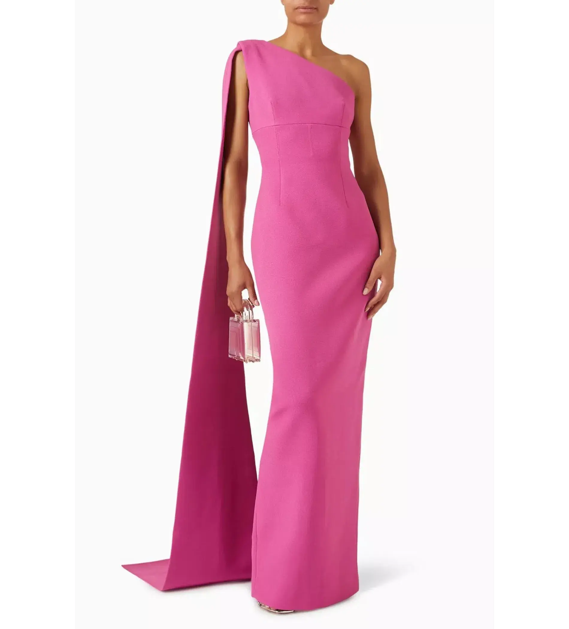 Rachel Gilbert Clara Gown Hot Pink Size 0 AU 6 - Image 2