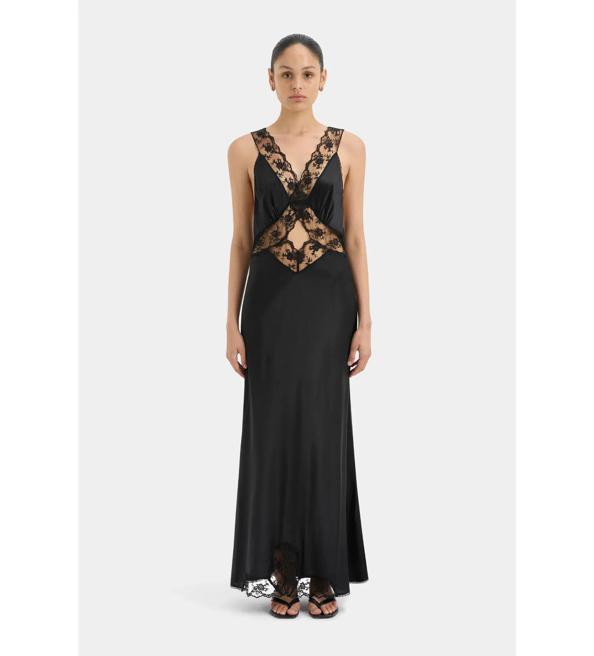 Sir the Label Aries Cut Out Gown Black Size 1 AU 8 - Image 1