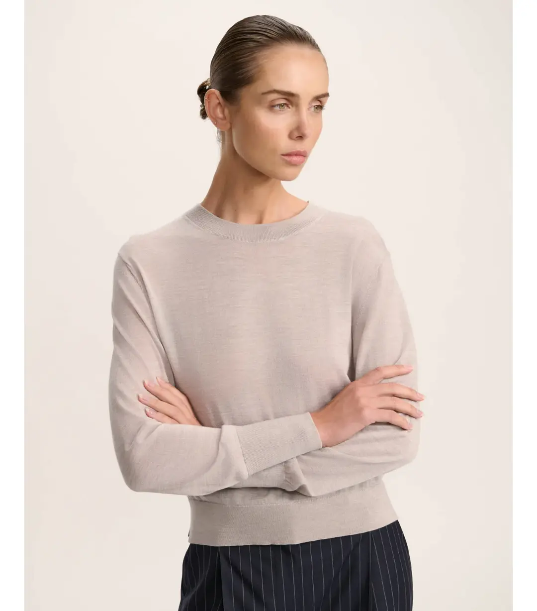 Saba Franka Crew Knit in Mink Size S / AU 10 for rent on The Volte - main image