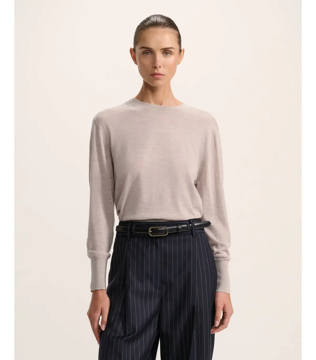 Saba Franka Crew Knit in Mink Size S / AU 10 - Image 2
