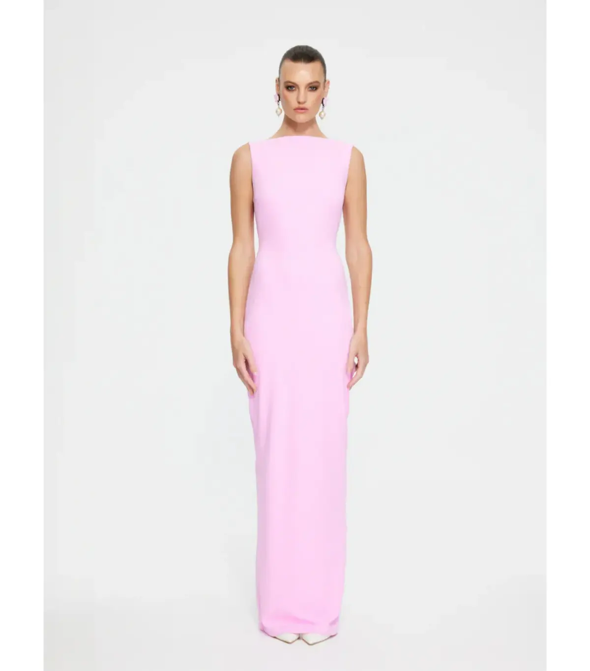 Effie Kats Verona Maxi Gown Taffy Pink Size S / AU 8 - Image 1