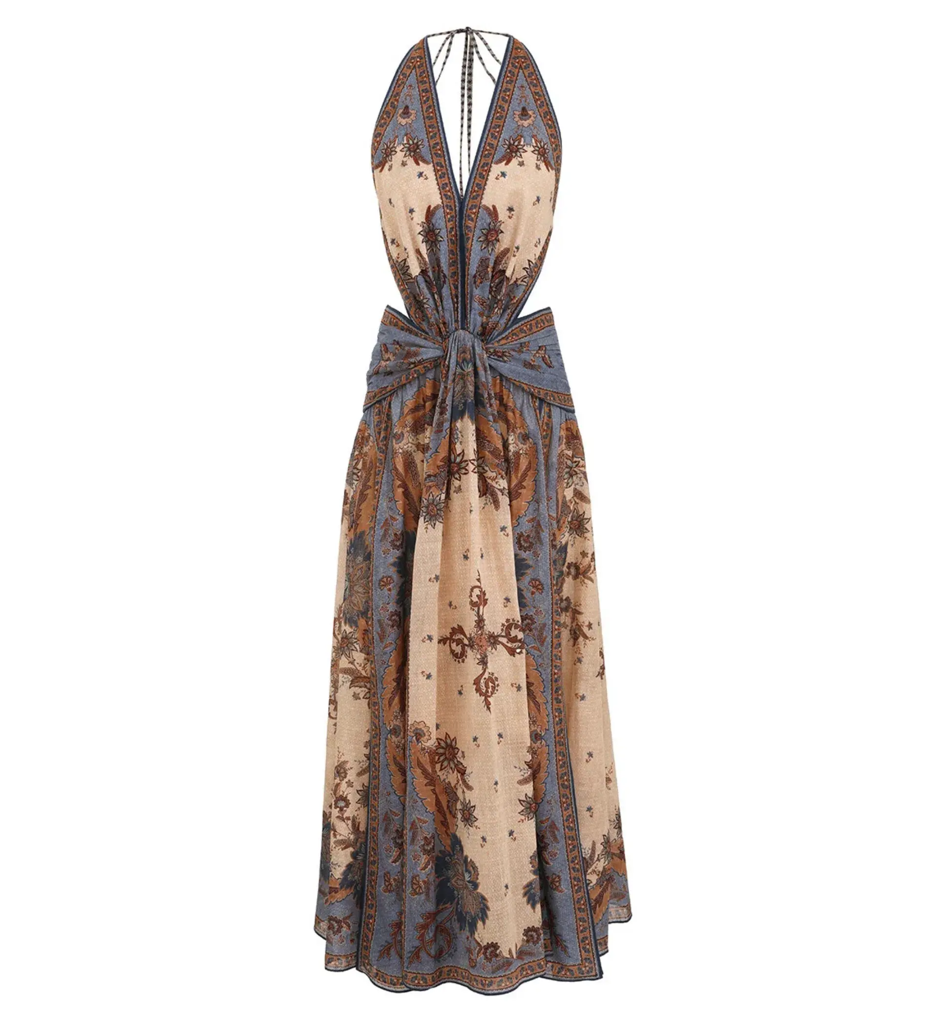 Zimmermann Ascension Plunge Halter Maxi Dress Size 0 / AU 8 - Image 8