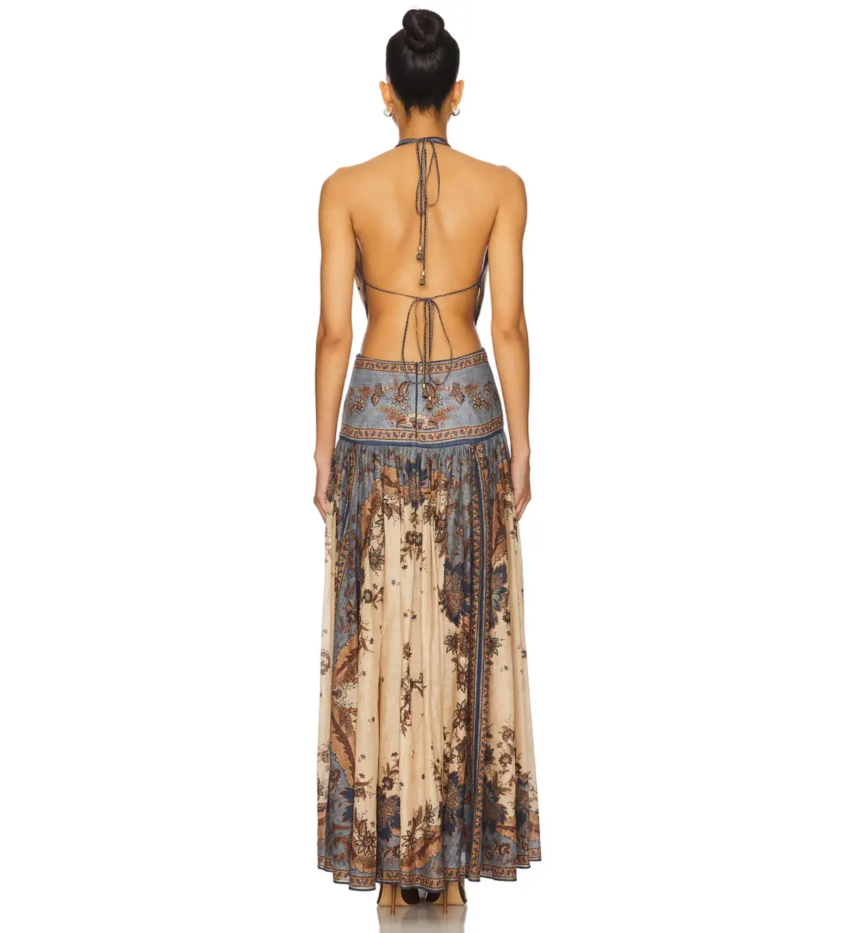 Zimmermann Ascension Plunge Halter Maxi Dress Size 0 / AU 8 - Image 4