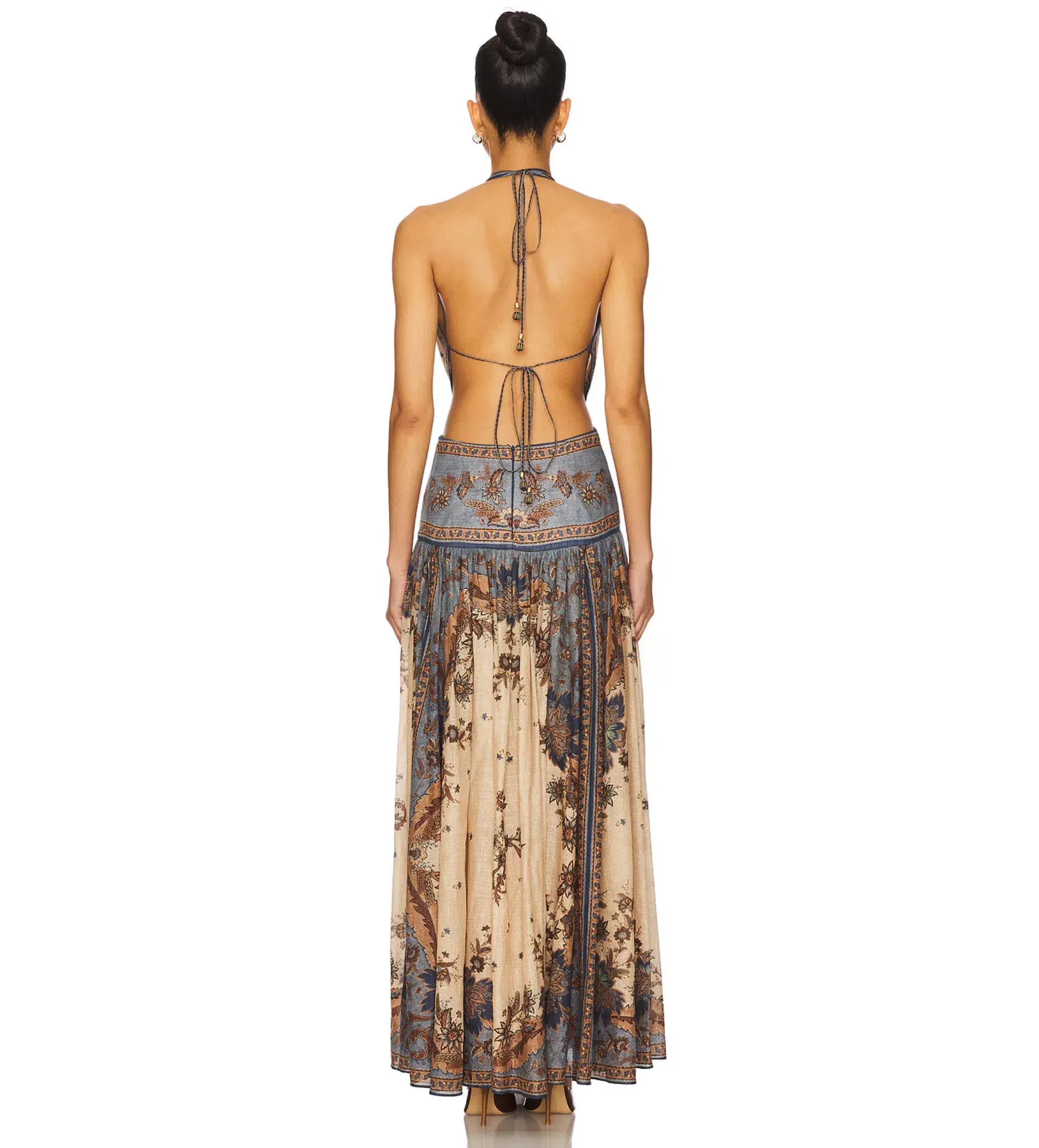 Zimmermann Ascension Plunge Halter Maxi Dress Size 0 / AU 8 - Image 4