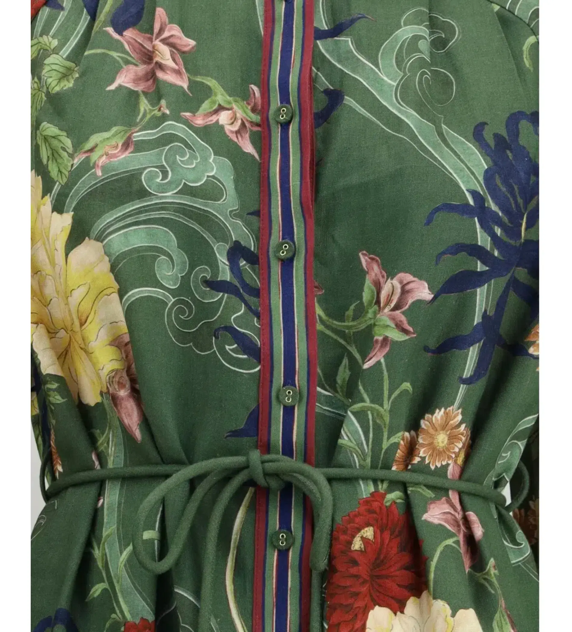 Alemais Avery Shirt Midi Dress Multi Print Size 14 - Image 4