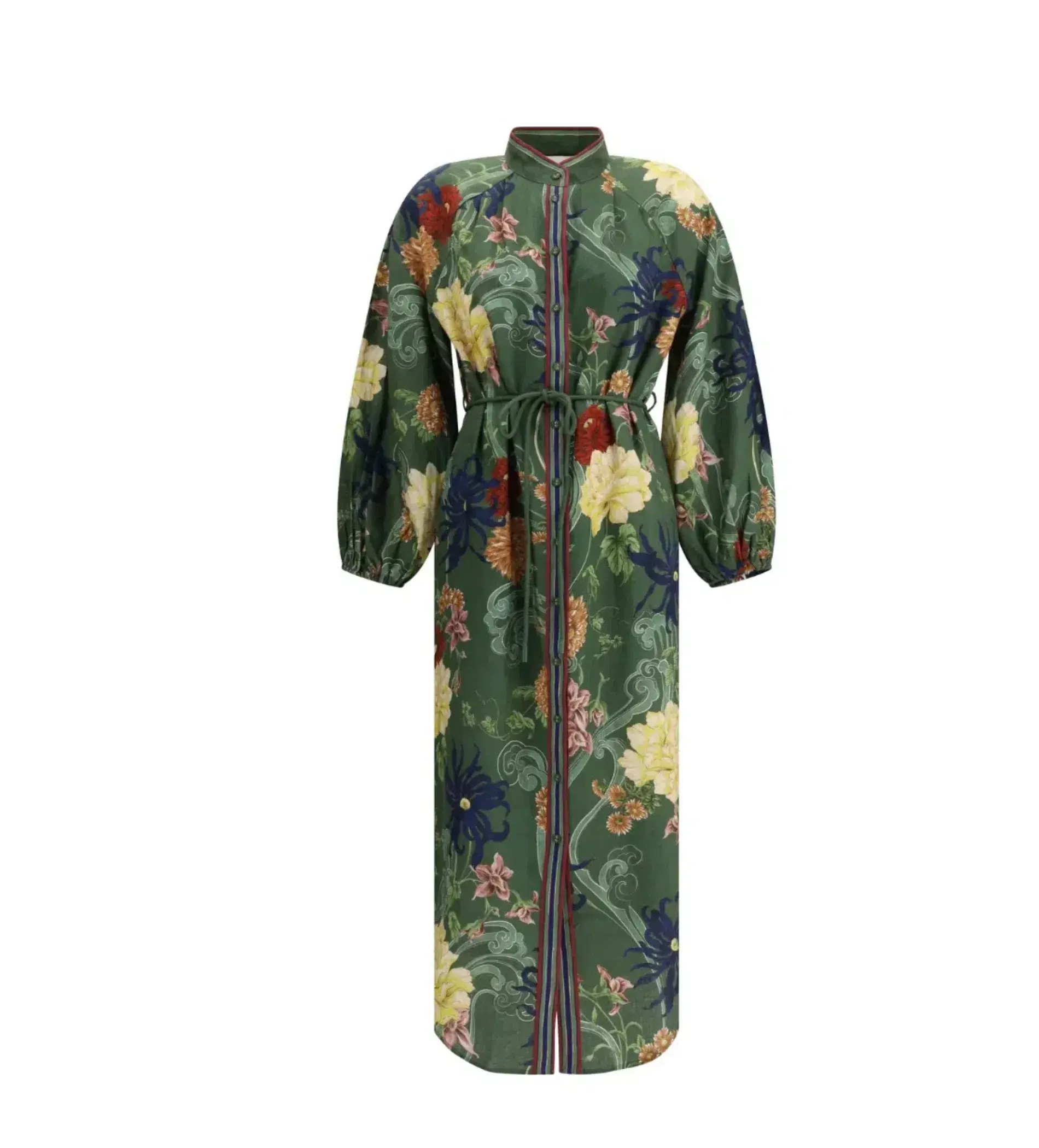Alemais Avery Shirt Midi Dress Multi Print Size 14 - Image 7